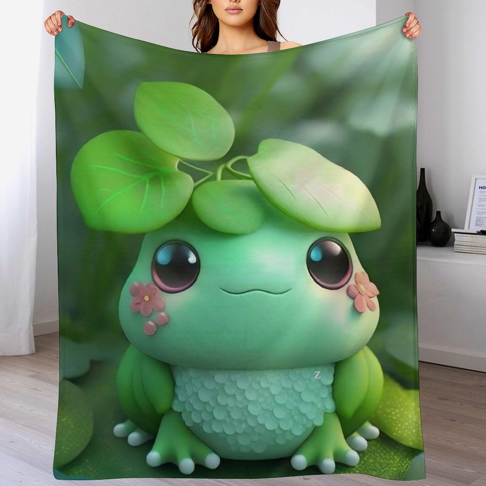 Couverture grenouille 150x200cm le cadeau douillet parfait