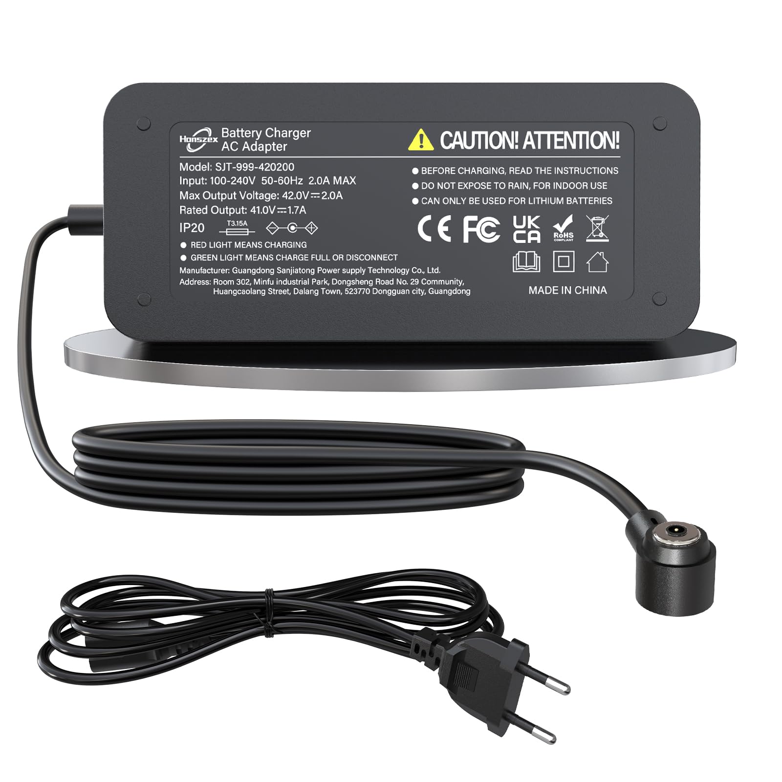 Cargador Patinete 41V para Xiaomi 4 Pro | Cargador Patinete Electrico Compatible con Mi 4 Pro, Cargador Rápido de 84W para Batería de litio 36V