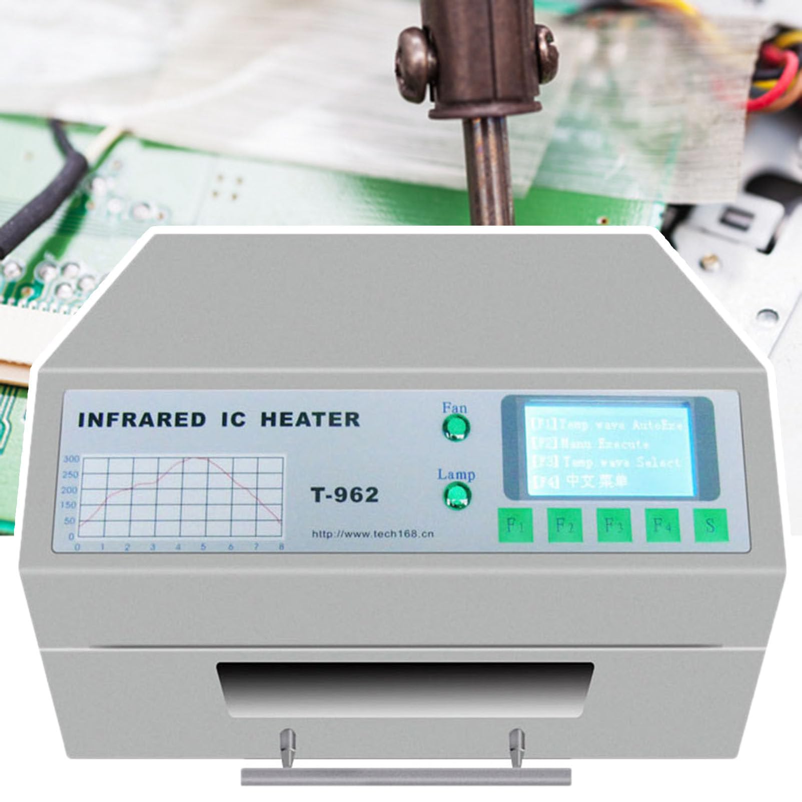 리플로우 오븐 리플로우 납땜 기계 180 X 235MM 전문 자동 히터 0-280℃ 납땜 기계 800와트-Freehip.co.kr