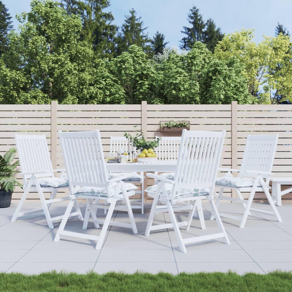 Coussins de chaise imperméables 50x50 avec cordons antidérapants pour salon de jardin