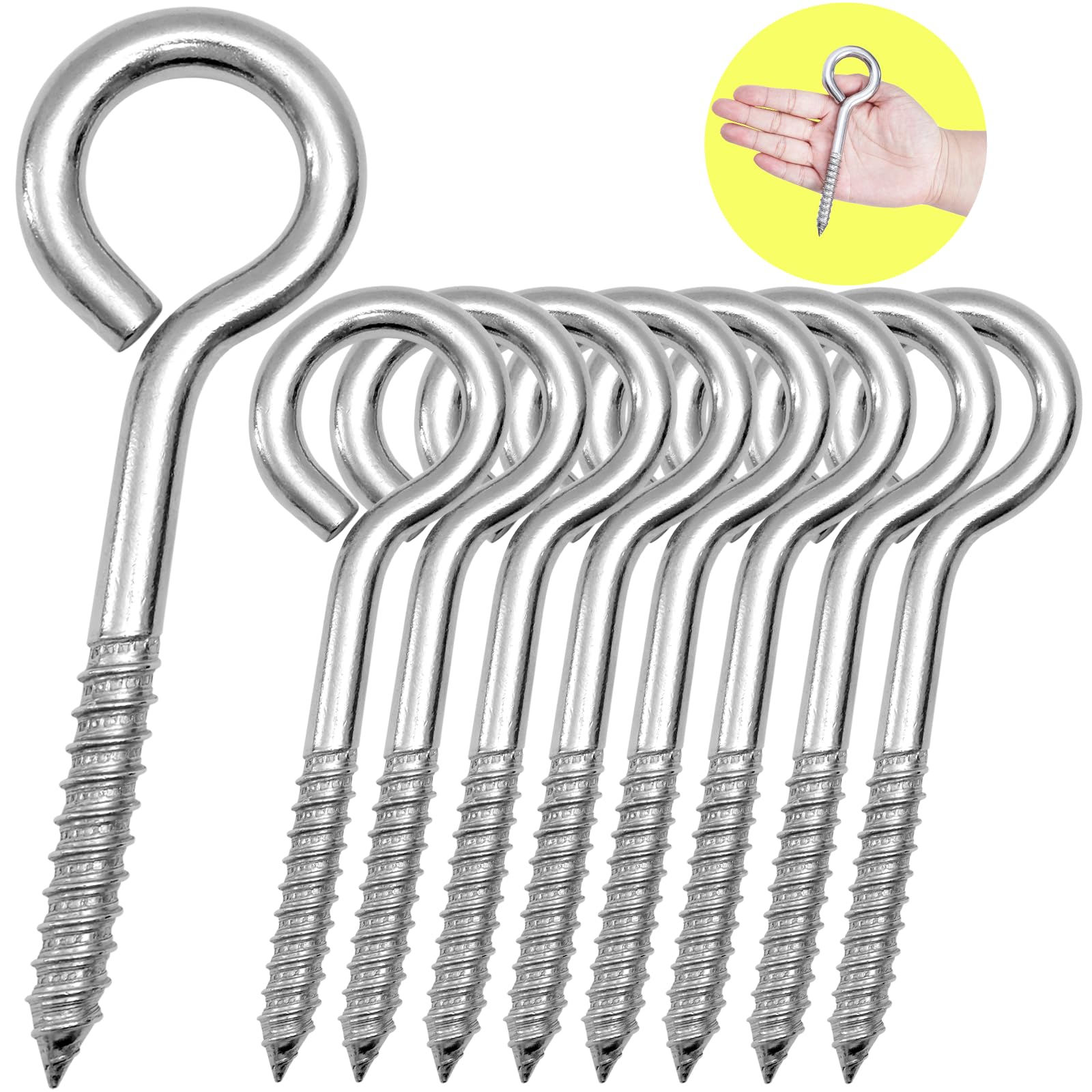 Heavy Duty Screw Eyes - 500 Lb Capacity -9