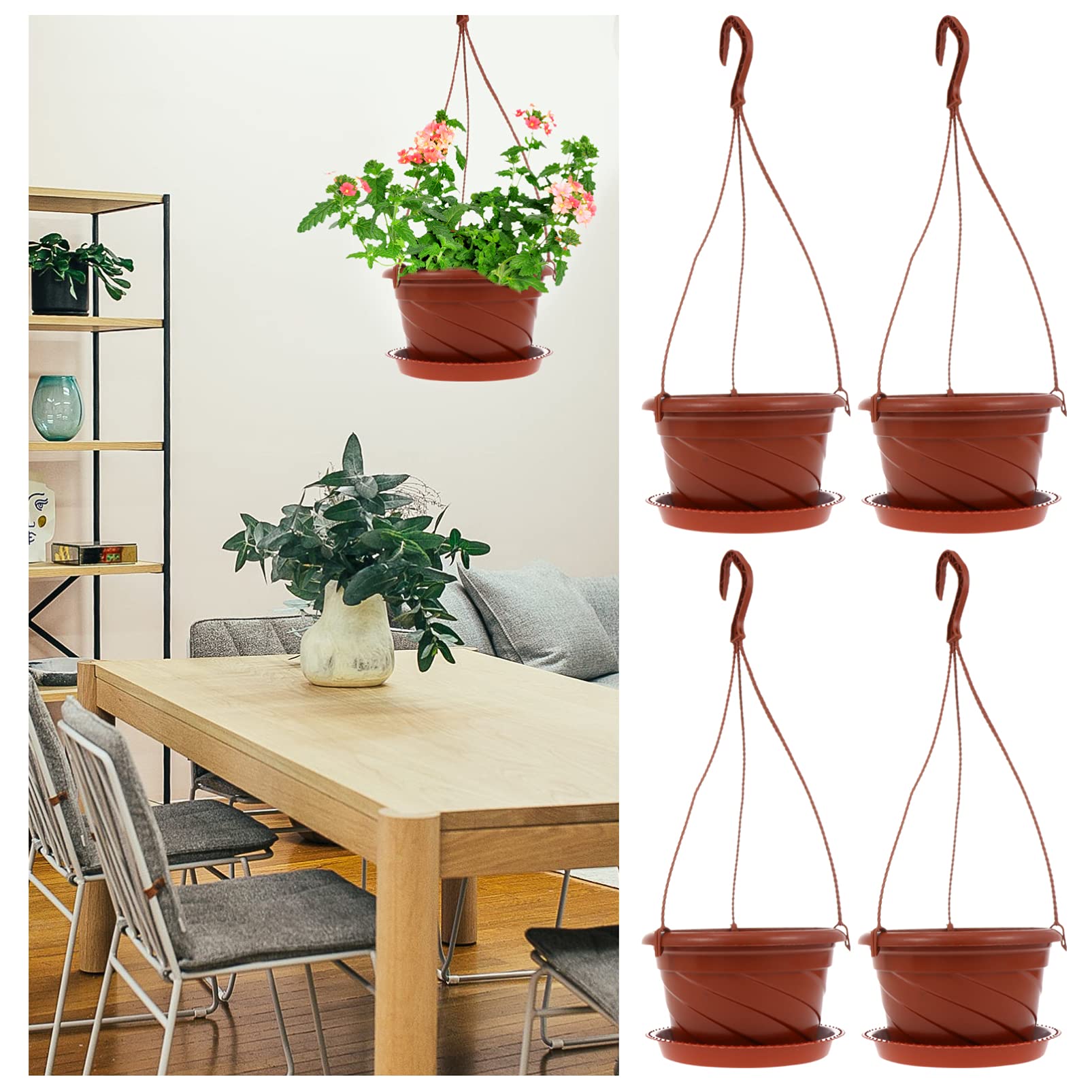 plant stands indoor Cocoyard Garden Supply Space-Saving Metal Plant Stand, 26