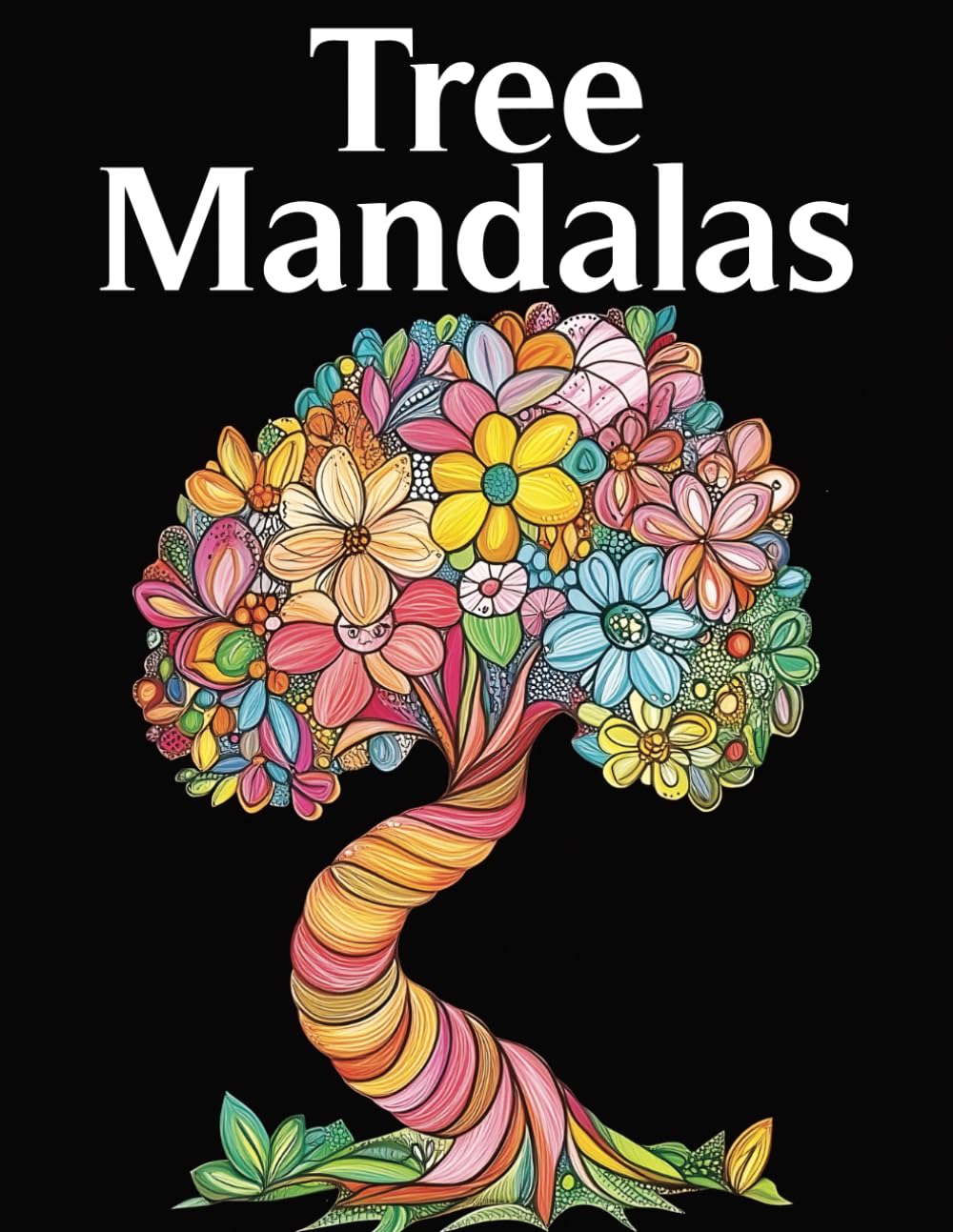 Sacred Tree Mandalas Coloring book for relaxation: Intricate tree-inspired mandala designs in this coloring pages for relaxation, mindfulness, and stress relief.