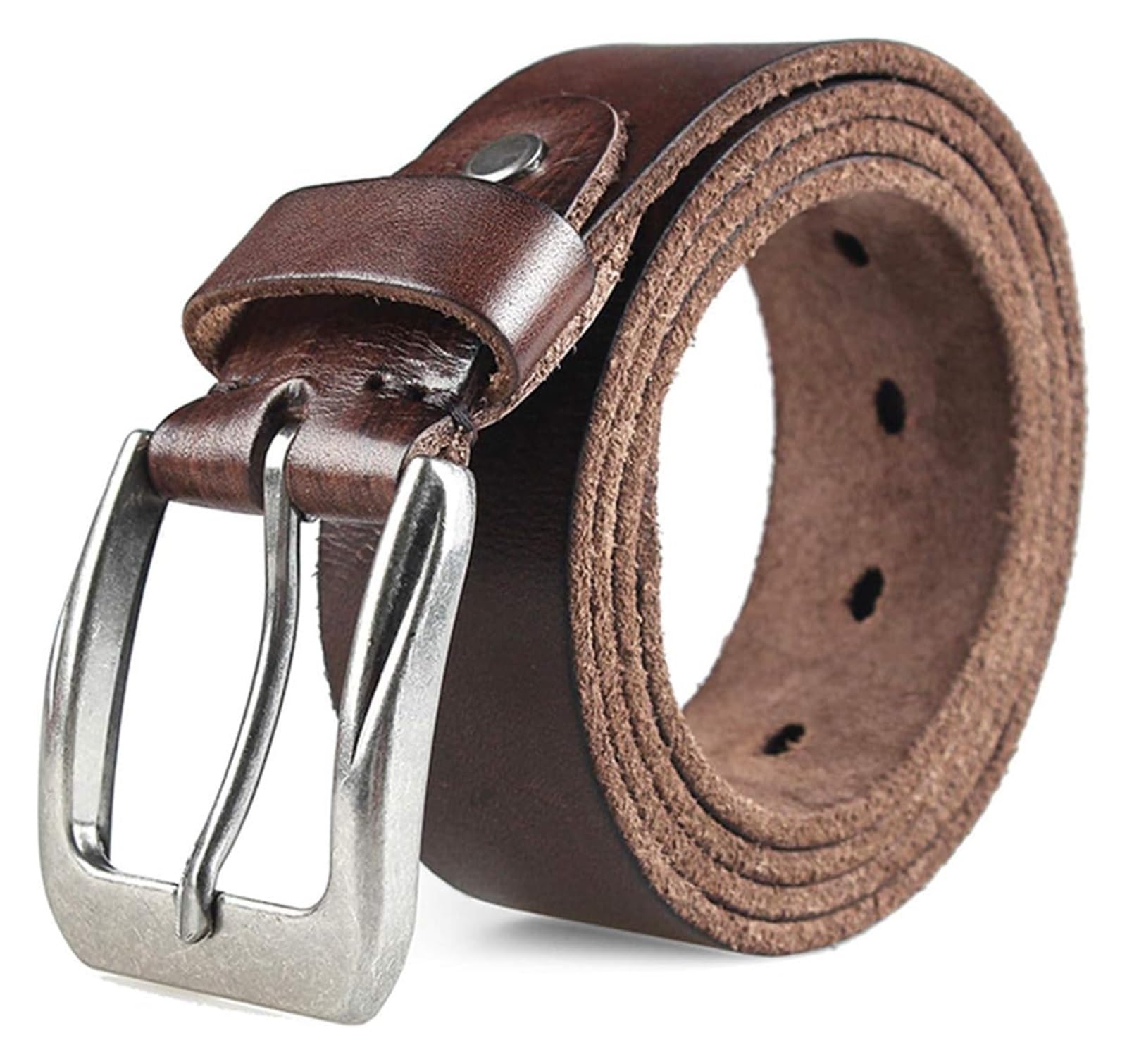 Cinturones para hombre, Cinturones de cuero genuino con hebilla diseño cinturón casual for hombres