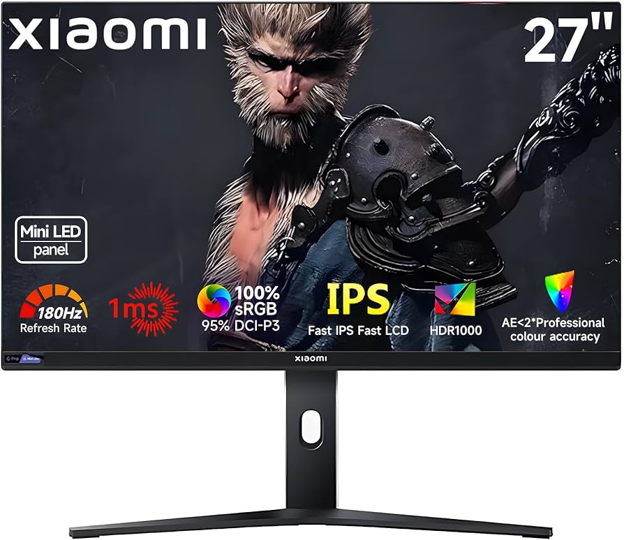 Xiaomi Mi Monitor ブラック Xiaomi 27'' Mini LED Computer Gaming Monitor, 180Hz Fast IPS 1ms