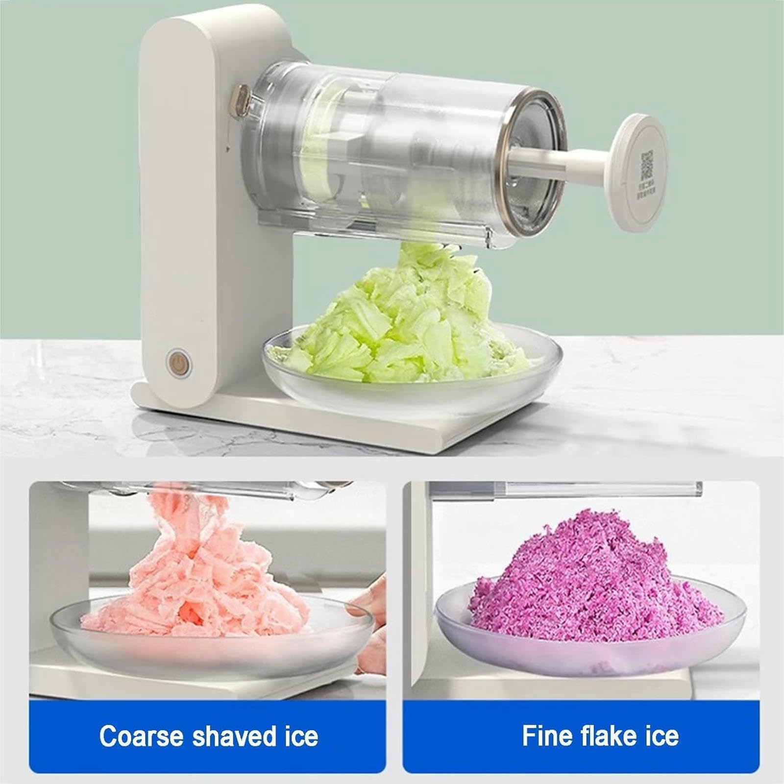 Trituradora De Hielo Eléctrico con Cuchillas De Acero Inoxidable, Recargable para Hacer Granizos, Frappe Y Cócteles En Casa