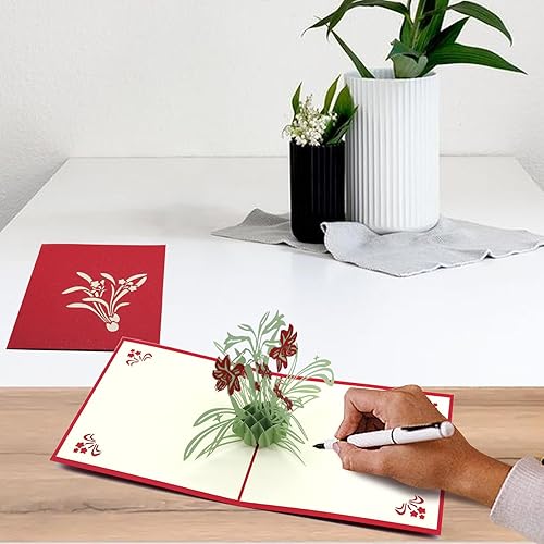 Miniatura 5 de Tarjeta de feliz cumpleaños 3D de girasol para mujeres, hombres, niños con sobre, tarjeta de aniversario, esposa, marido, tarjeta del día de la