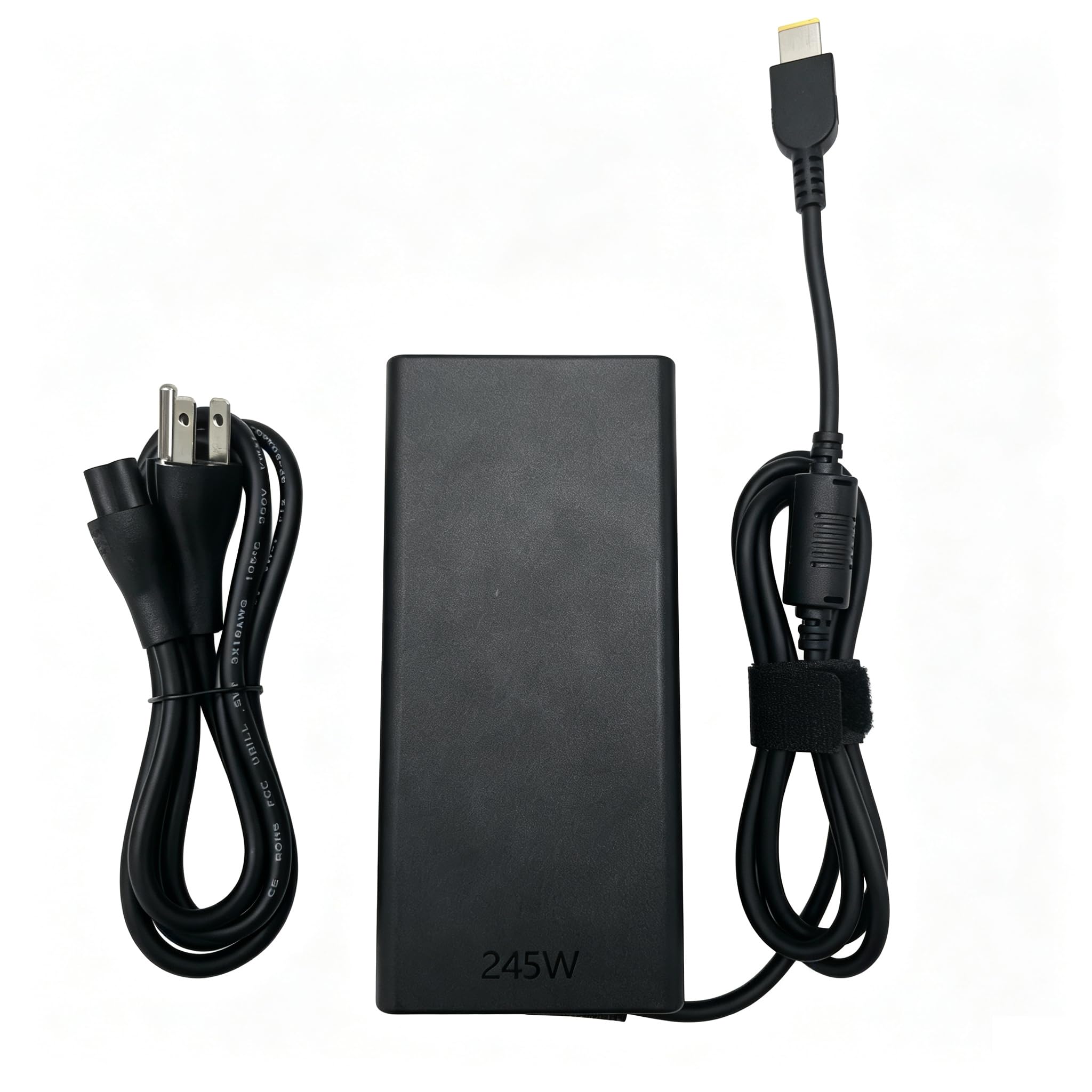 245W GaN Slim Tip Power Adapter Fit for Lenovo Legion, LOQ Laptop Charger