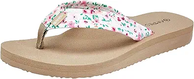 Ampeo Women's Arch Support Flip Flops Comfortable Casual Summer Beach Thong Sandals