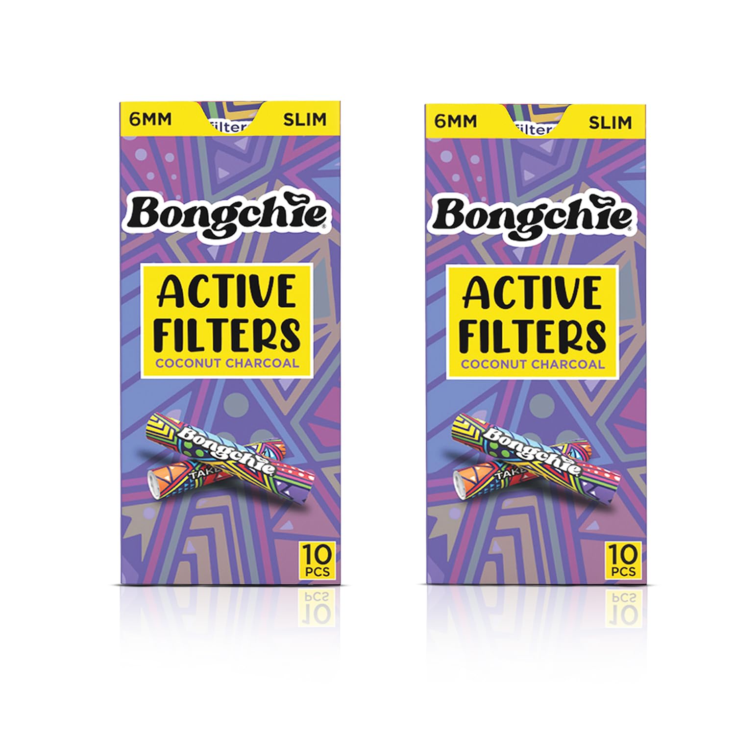 Bongchie Active Filters Coconut Charcoal 6 mm Slim (10 Pcs) - Pack Of 2-image-11