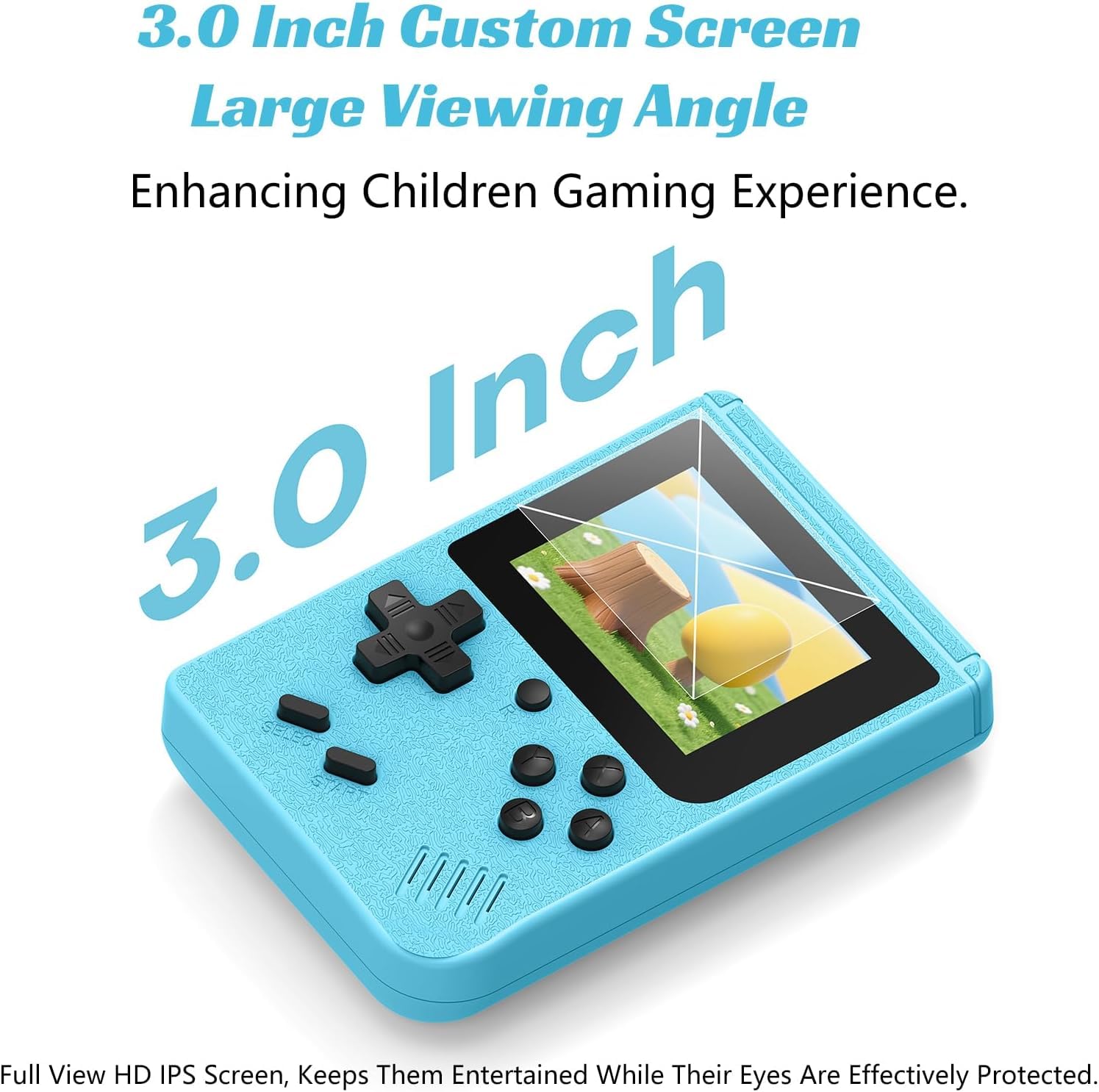 Febotak Console di gioco retrò analogica | con 240 giochi classici | Console di gioco portatile | Mini console di gioco | Console di gioco retrò portatile | 12,5 x 8 x 2,3 cm (light blue)