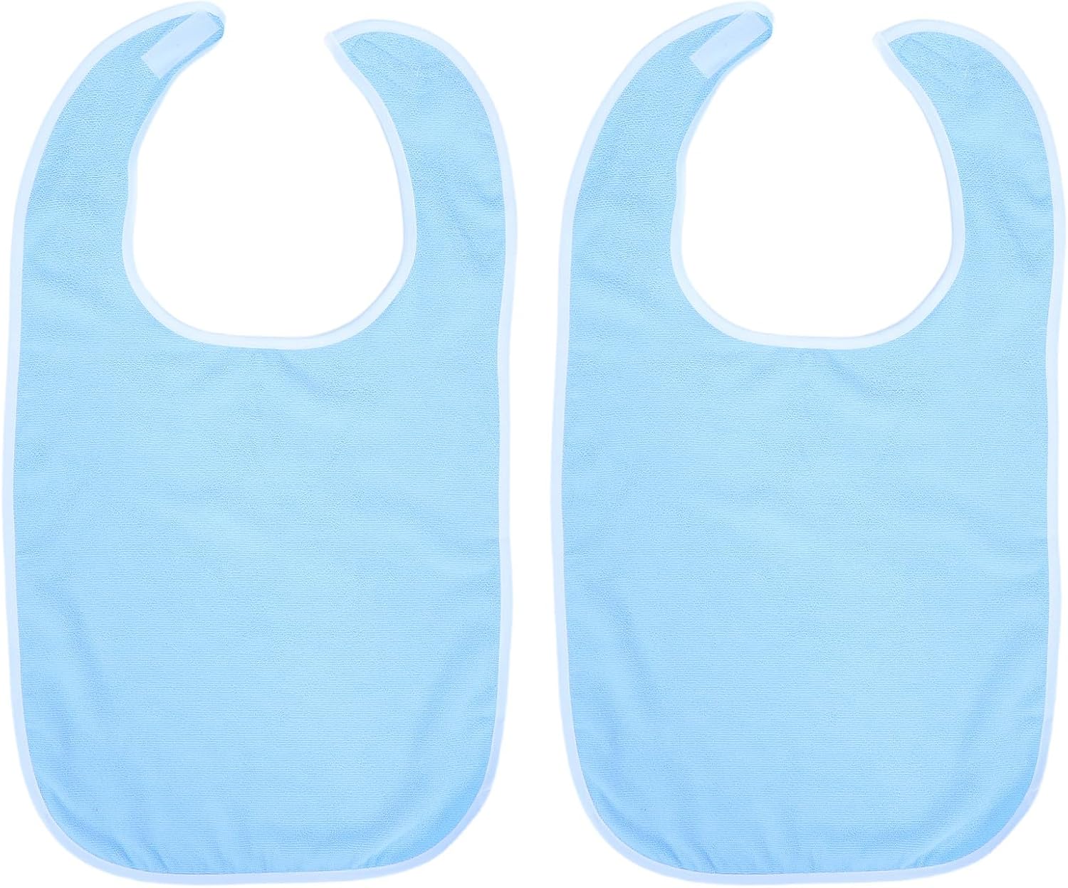 2pcs Waterproof Elderly Eating Aprons - Large Reusable Adult Bibs - Washable Clothing Protector For Seniors Food Dining 29.48x17.68in