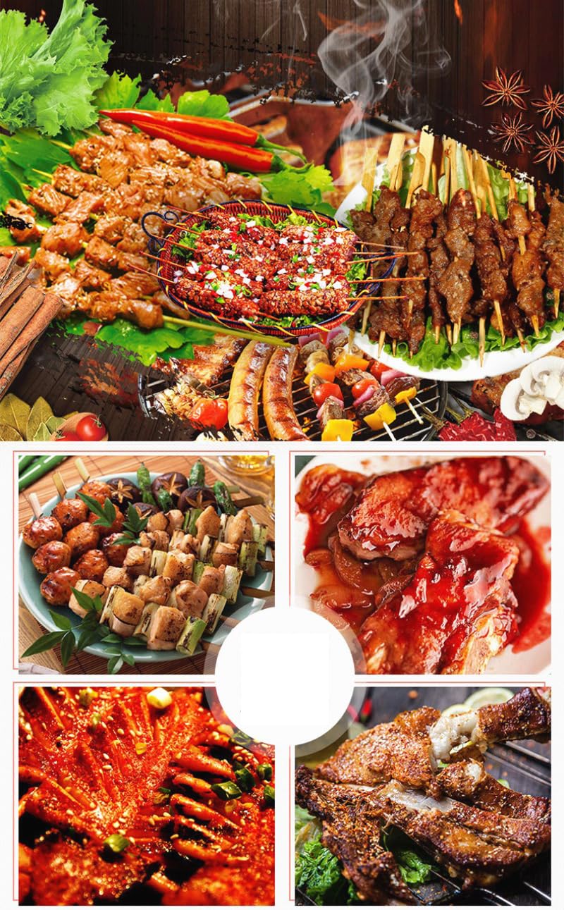 Juego de 9 cubiertos de acero inoxidable para barbacoa, accesorios profesionales para barbacoa, utensilios para barbacoa, juego de herramientas para barbacoa para hombres, con bolsa fácil de llevar,