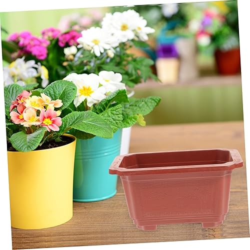 Miniatura 8 de 10 cajas de macetero para balcón, maceta para alféizar de ventana, maceta de jardín, contenedor de plantación de vegetales, maceta de plástico para