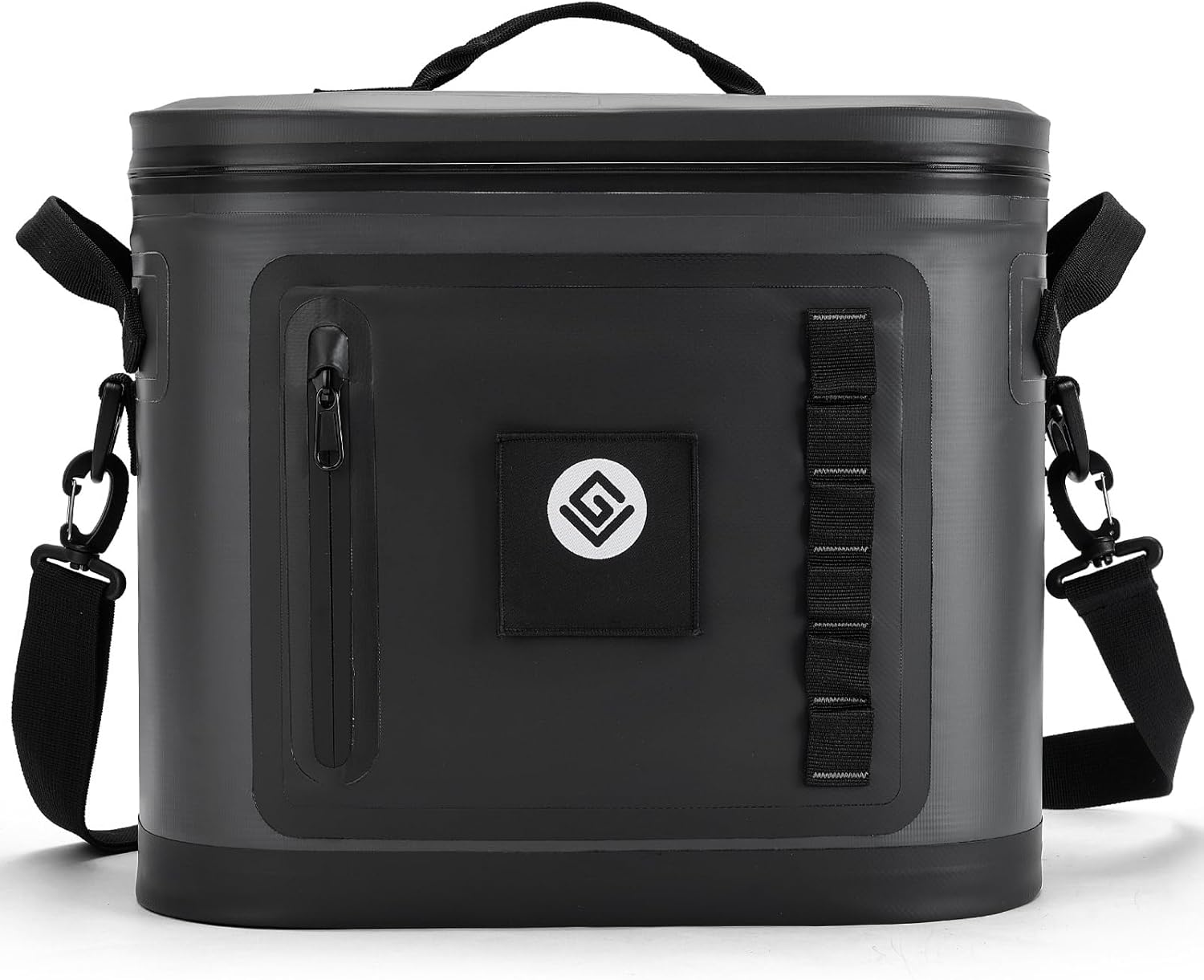 BRONZY Soft Cooler - Insulated Leak-Proof Cooler Bag with Waterproof Zipper | 28 Can Portable Ice Chest for Camping, Beach, Travel, Picnic, Fishing (Dark Grey)