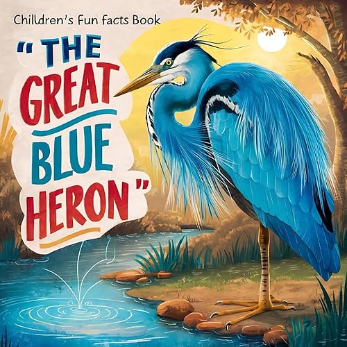 The Great Blue Heron Fun Facts : 50 Fun Facts About Great Blue Herons, Great Blue Heron Wildlife Facts for Kids, Kids Guide to Great Blue Herons, ... for Kids, Great Blue Heron Fun Learning Book