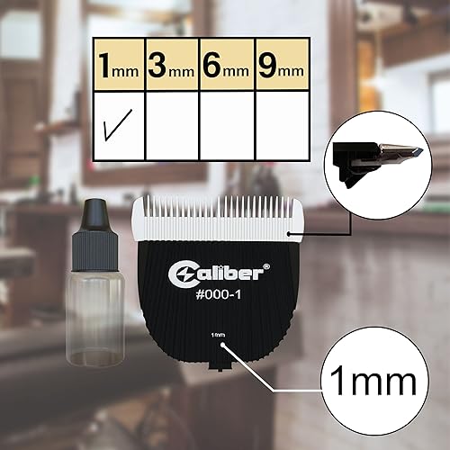 Miniatura 5 de 380 ACP - Cuchilla de repuesto de cerámicatitanio Cortadora inalámbrica desmontable y ajustable Cortadora de pelo profesional para hombres con