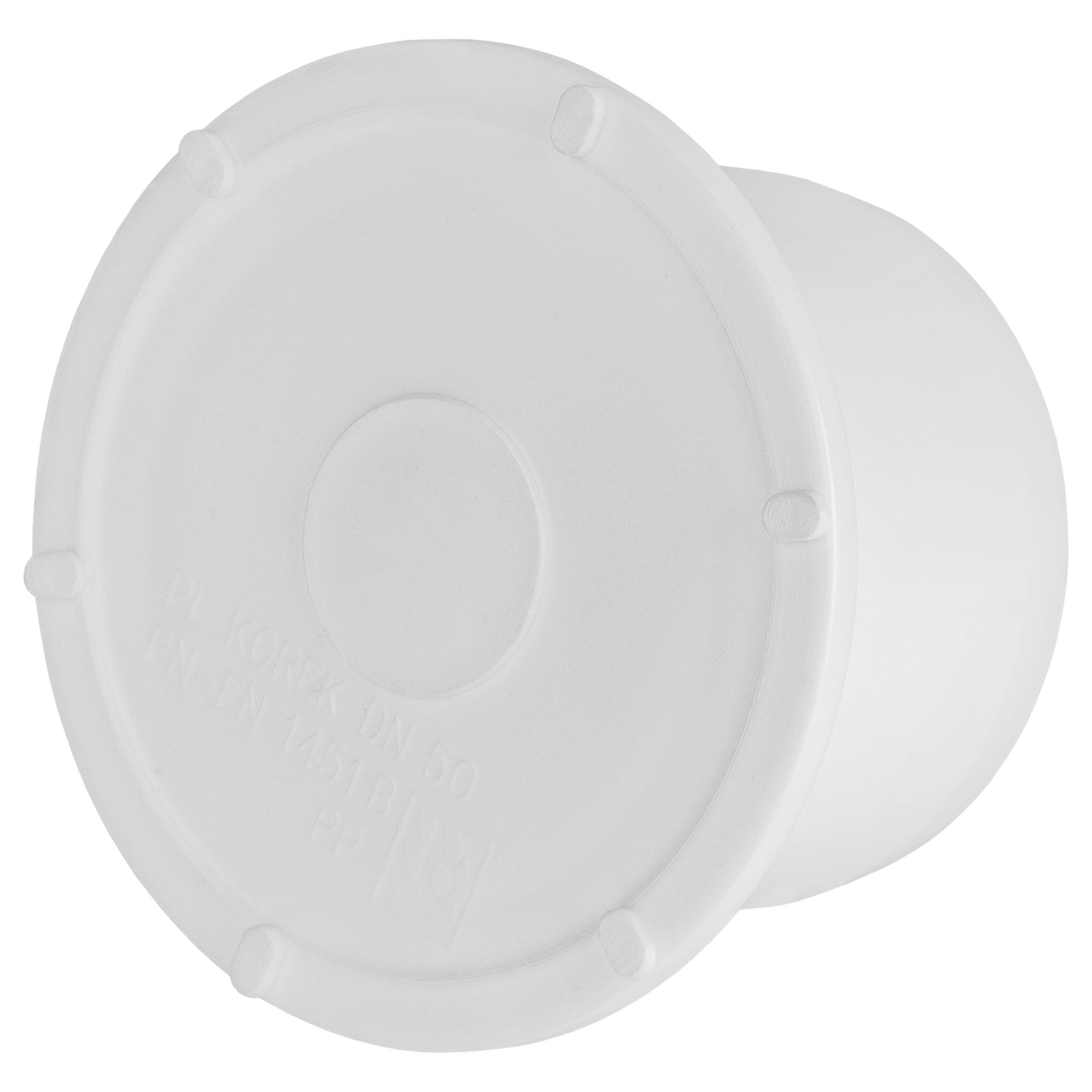 Socket Plug 50mm Waste Pipe Soil Pipe Vent Pipe Cap Blank Stop End Push-Fit White