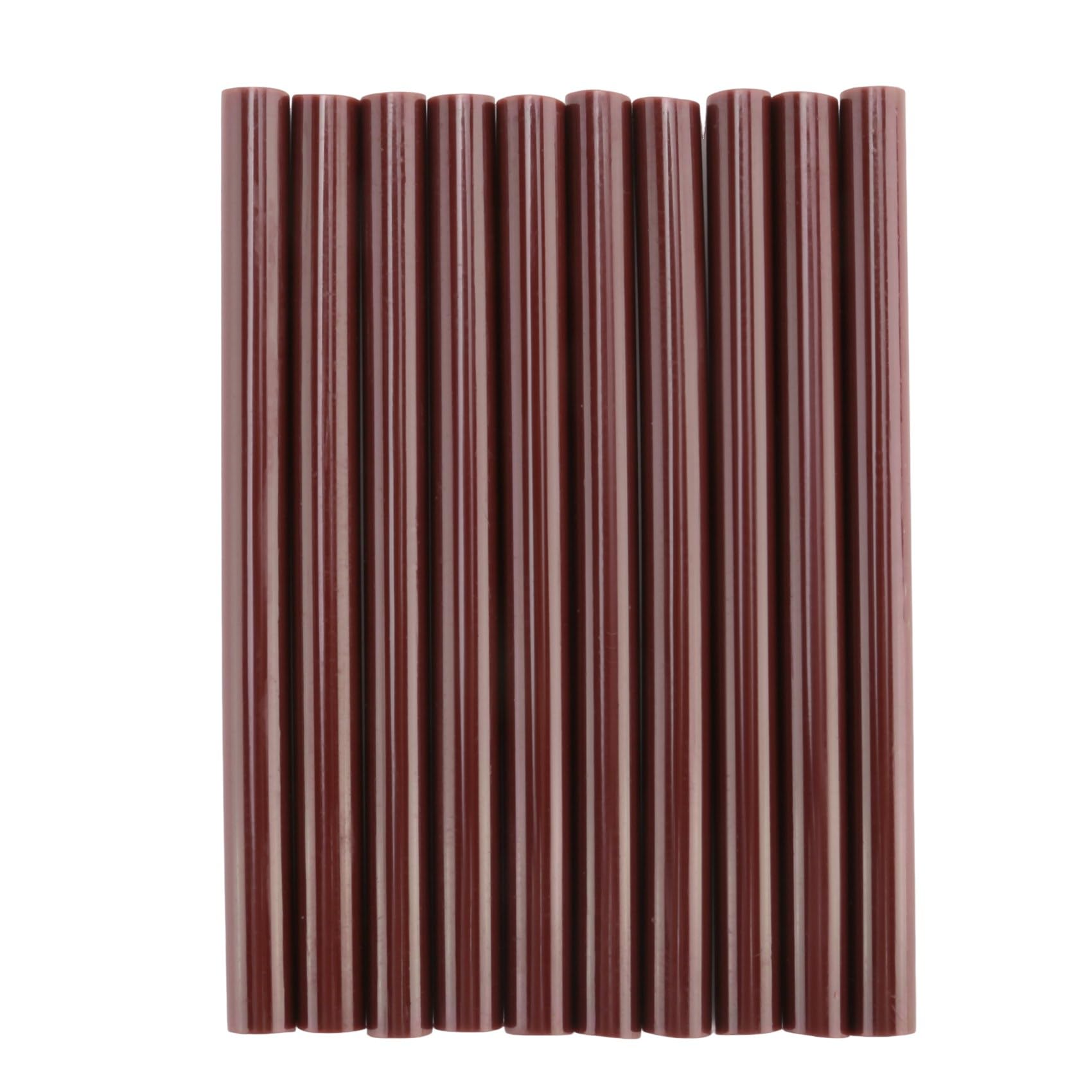 Pasuihcay 10pcs 100mm x 7mm Adhesive Hot Melt Glue Sticks For Hot Melt Glue Brown