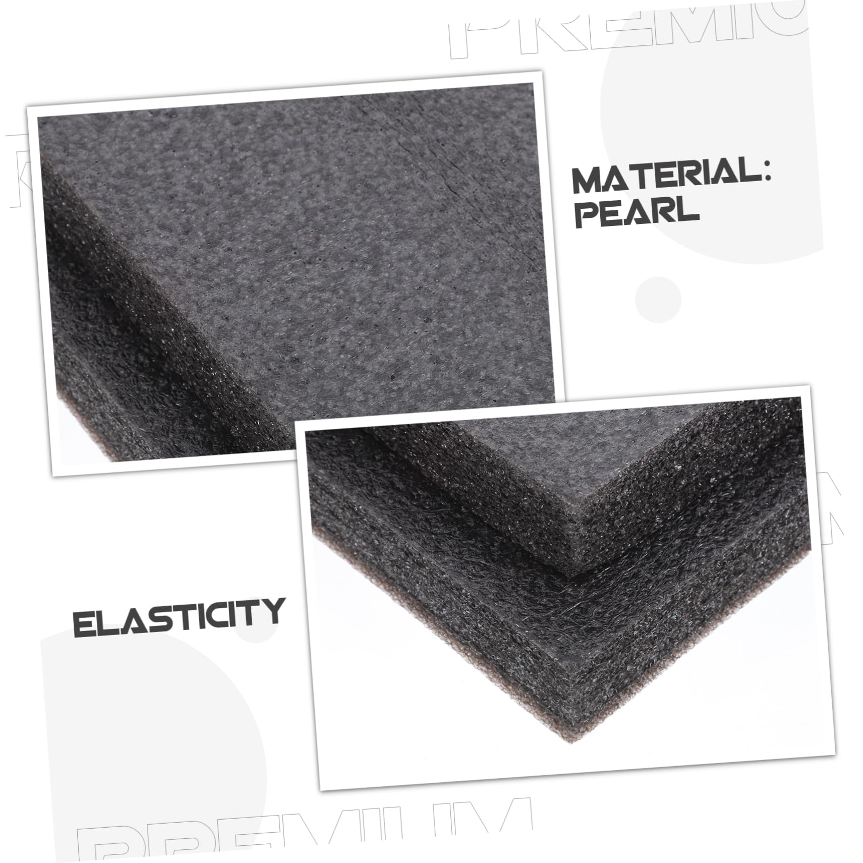 Artibetter 2pièces Mousse Pour Loisirs Créatifs Doublure Coton Perlé Inserts De Protection Légères Et Flexibles