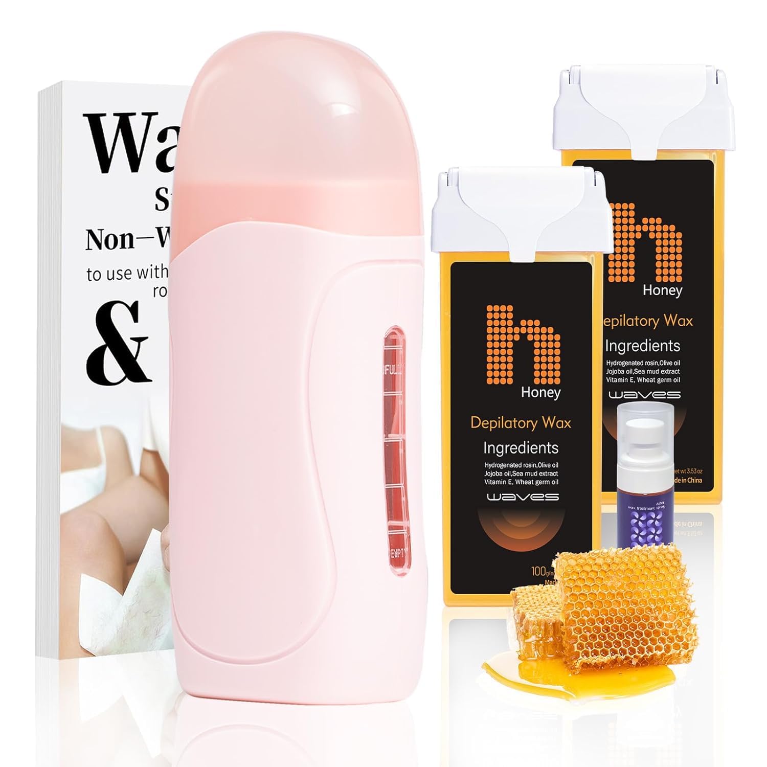 Roll On Wax Kit for Women (Pink)
