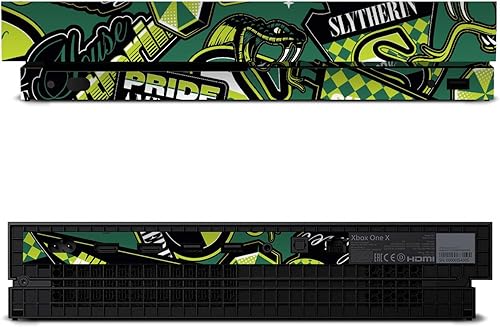 Miniatura 3 de Head Case Designs Officially Licensed Harry Potter Slytherin Pattern Graphics Vinyl Sticker Gaming Skin Decal Cover Compatible with Xbox One X