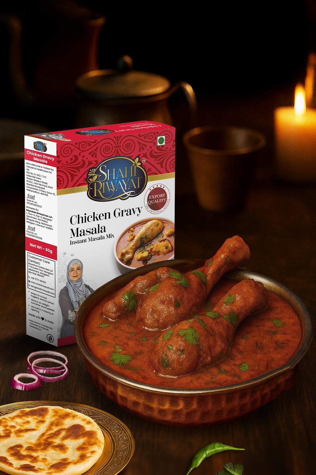 Shahi Riwayat Chickn Gravy Masala (Pack of 4) 50gm-image-47