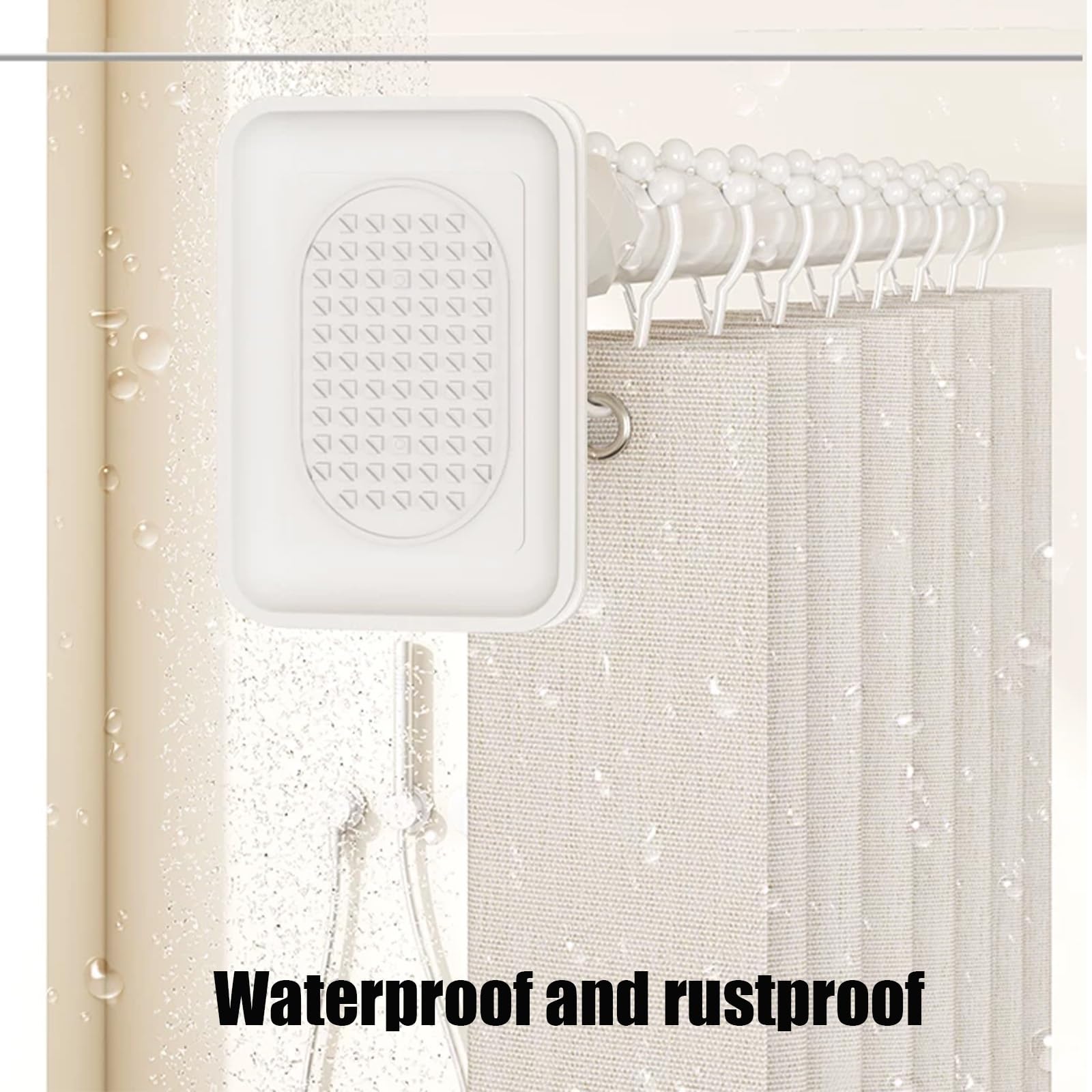 Tringle à rideau de douche sans perçage, 40-500 cm Extensible - Barre Telescopique Acier Inoxydable, Tringle à Rideau Télescopique pour Salle de Bain, antidérapante(Acier inoxydable,160-250cm)