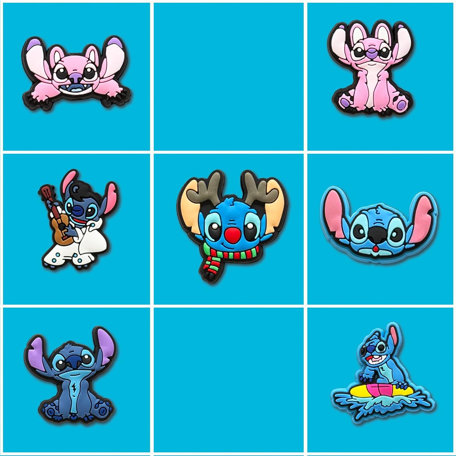 Cartoon DIY Silicone Focal Beads for Pen Making, Cartoon Bead Pen Charms, Keychain Jewelry Craft Kit for Teen Adults (14Pcs Blue) - Image 3