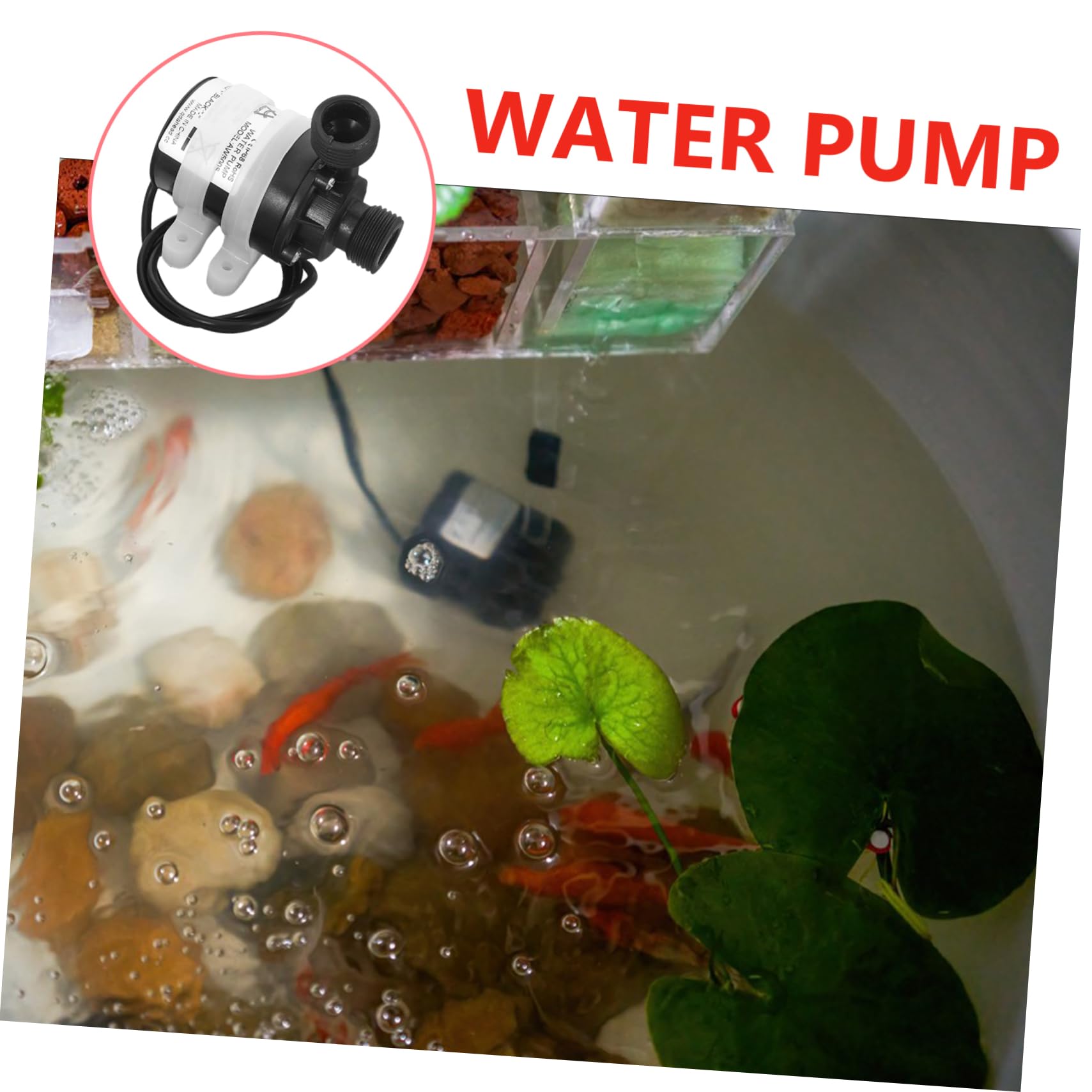 12v Pompa Sommersibile Per Circolazione Fontane e Pescicoltura Adatta Per Acquari e Laghetti Design Compatto e Facile Installazione