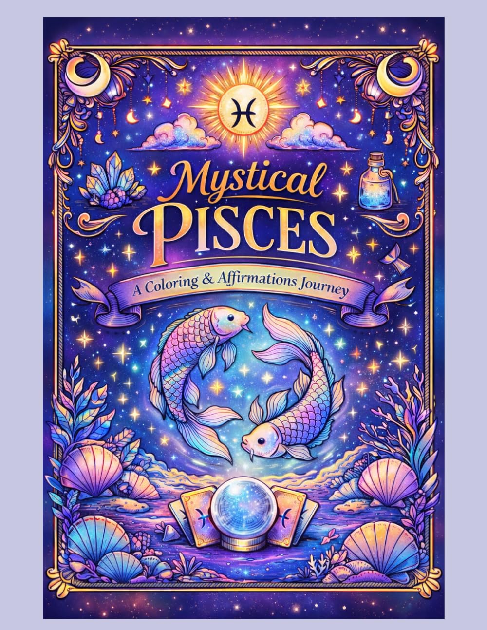 Mystical Pisces: A Zodiac and Affirmations Coloring Book (Zodiac and Affirmations Coloring Books for Adults)