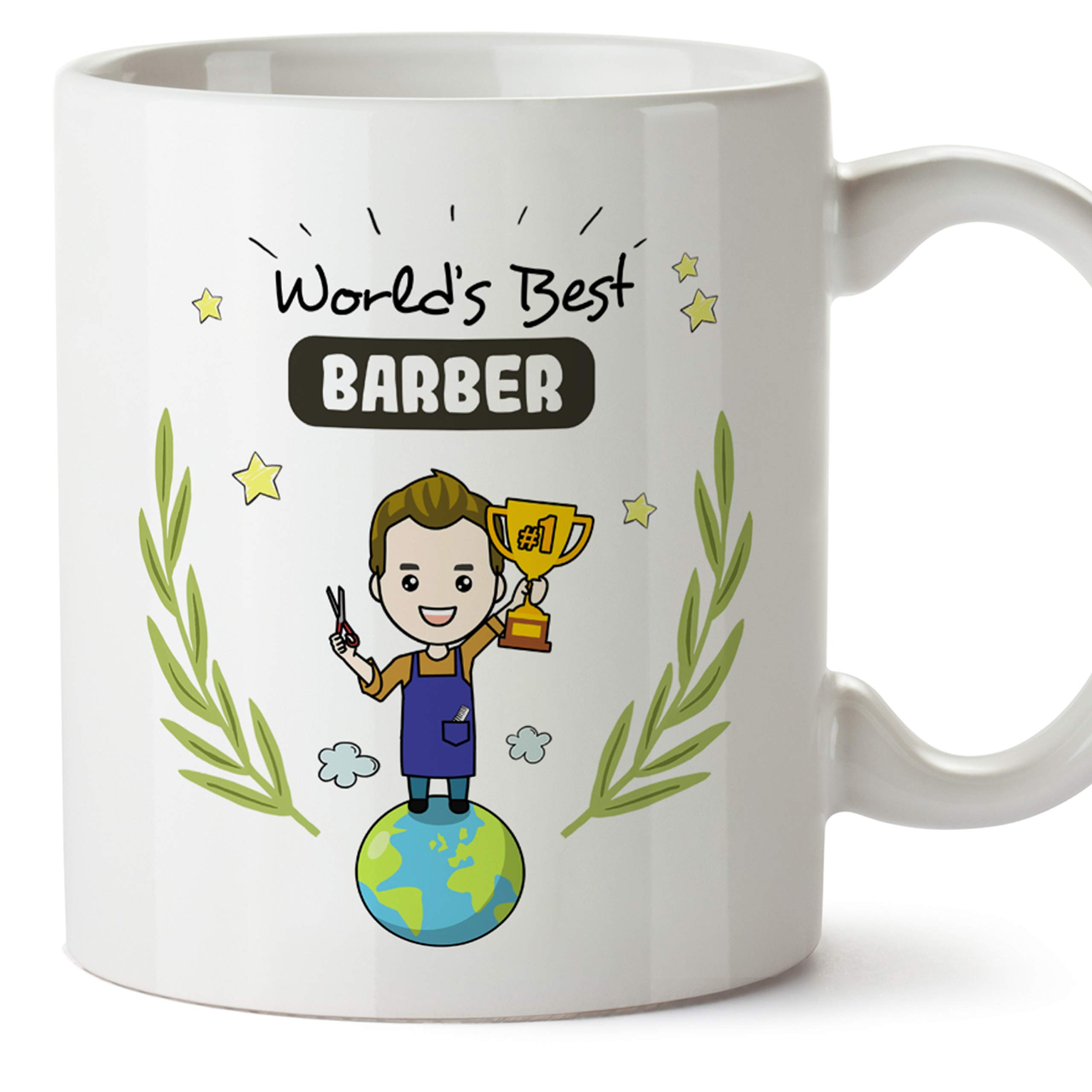 MUGFFINS Hairstylist Mug - "World's Best Hairstylist" - Funny Hairdressing Gift/Present - Tea/Coffee Ceramic Cup 11oz — image 1