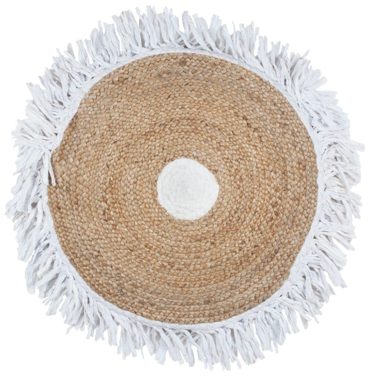 Tapis en jute tressé Decor and Go DG22975 idéal pour salon et chambre bohème