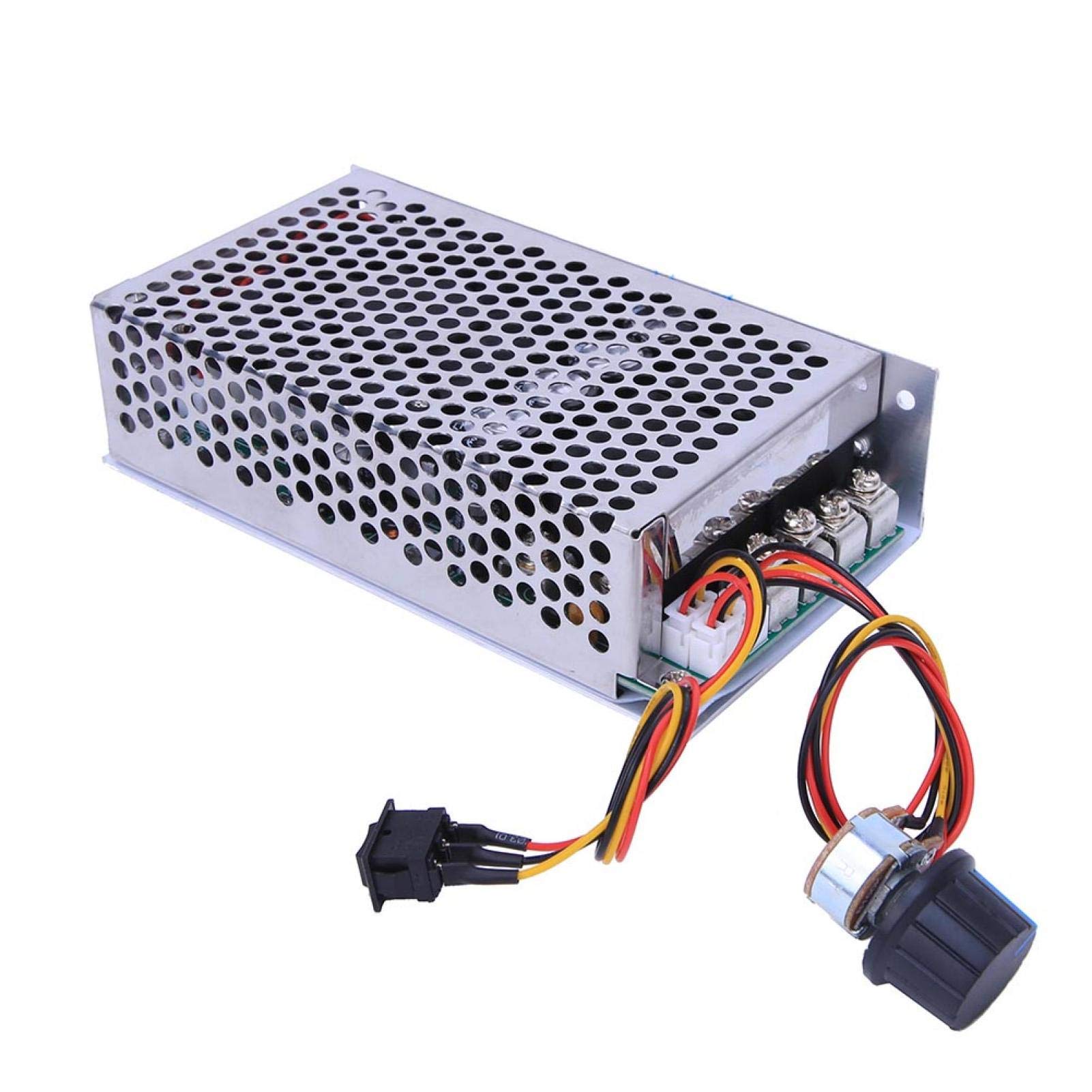 Motor Speed Controller,DC 10‑50V 100A 3000W PWM Control Switch Governor for Car Cooling Fan Motor, Treadmill Motor