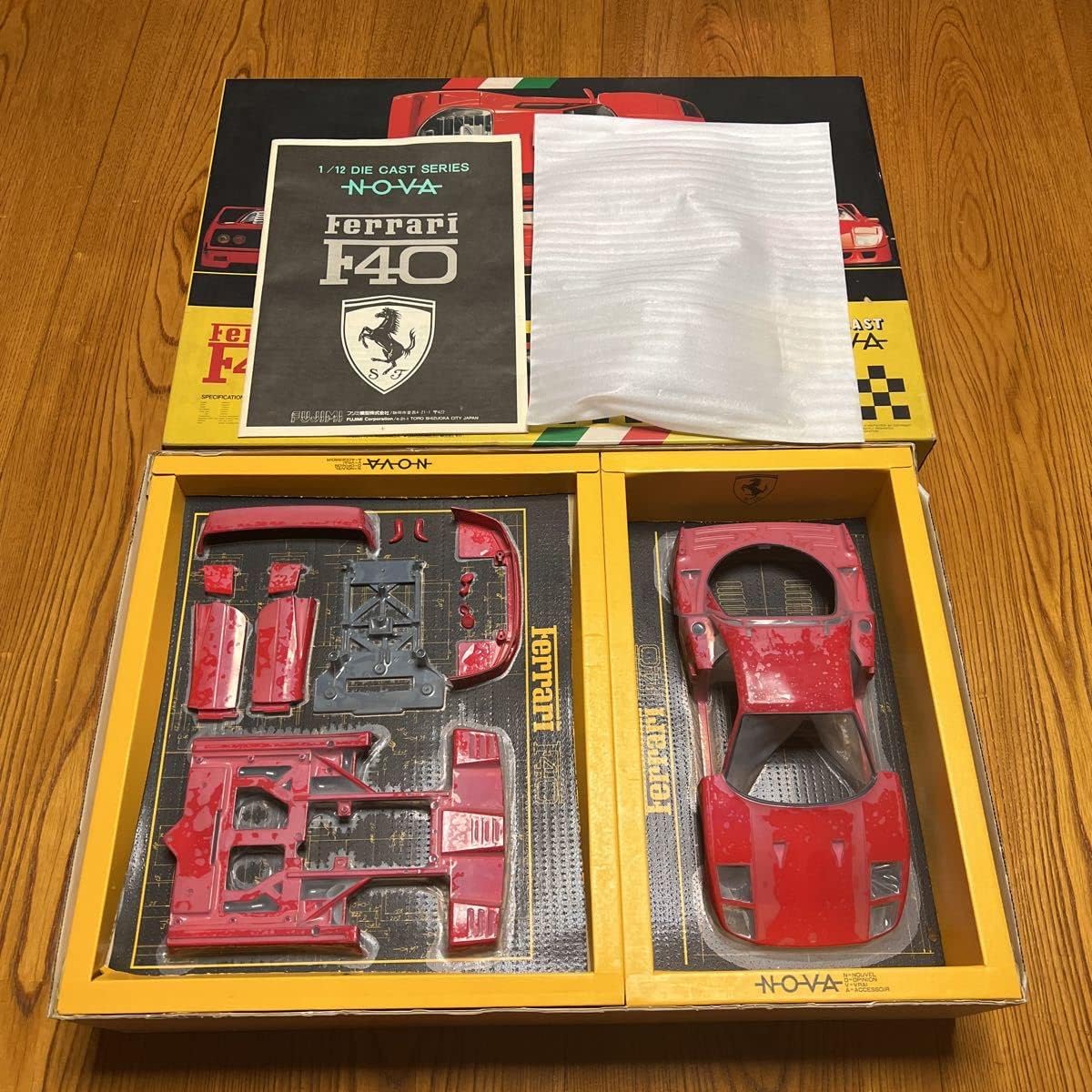 フジミ　Ferrari F40 1/12 ダイキャストモデル NOVA ブラック フジミFerrari F40 1/12 ダイキャストモデル NOVA ブラック