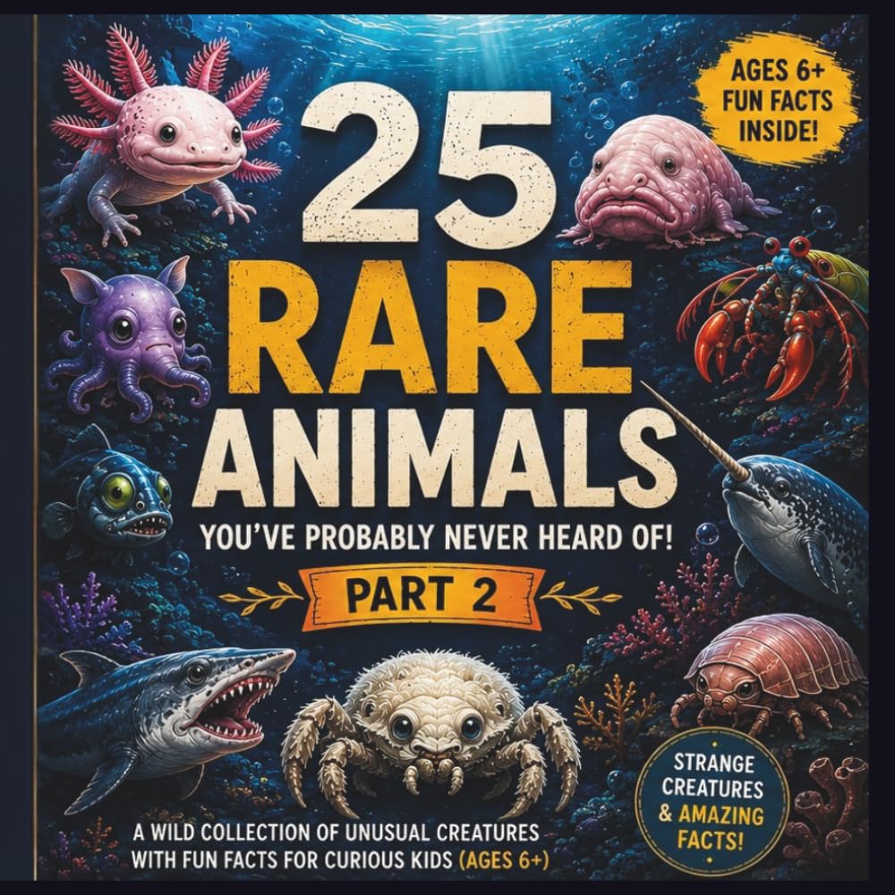 25 Rare Animals You've Probably Never Heard Of – Part 2: Strange & Shocking Creatures With Amazing Facts for Curious Kids (The Curious Creatures ... animals, birds, insects, and sea creatures))