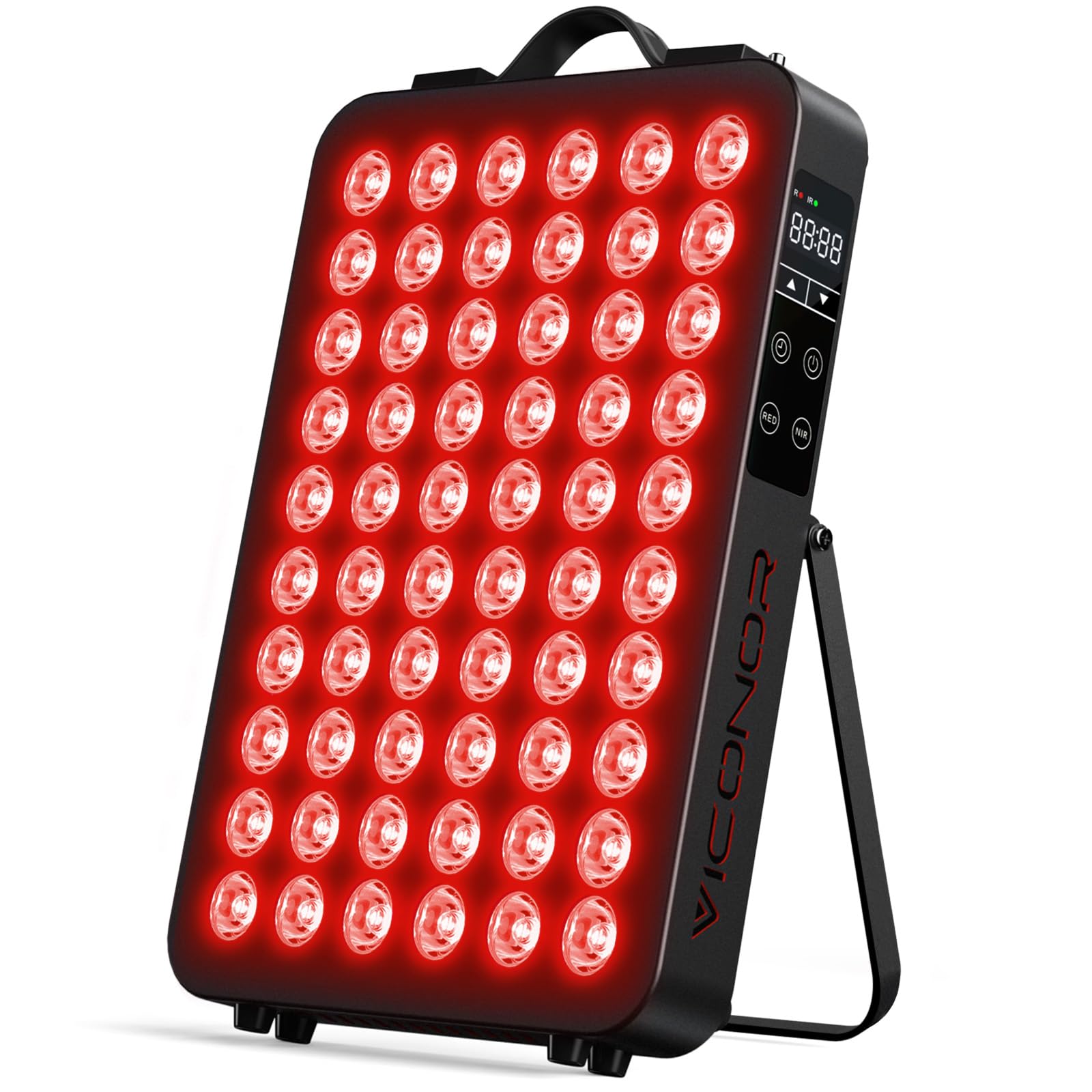 Photo 1 of Red Light Therapy for Body, 660nm 850nm Near Infrared Light Therapy Panel, 60 Dual Chip LED Device with 300W of Power, Ideal for Body, Face, Improve Sleep, Skin Health, Includes Hanging Kit & Handle