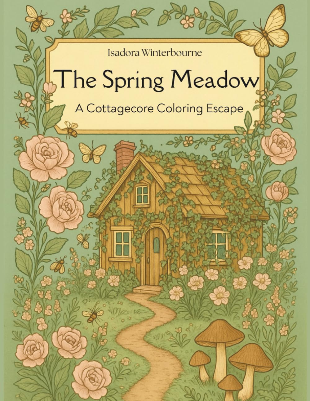 The Spring Meadow: A Cottagecore & Botanical Coloring Escape