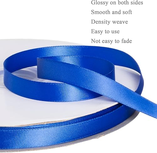 Vista 19 de Cinta de satén de poliéster de doble cara de color sólido, 1 pulgada de ancho, 100 yardas de largo, perfecta para bodas, envoltura de regalos, Oro