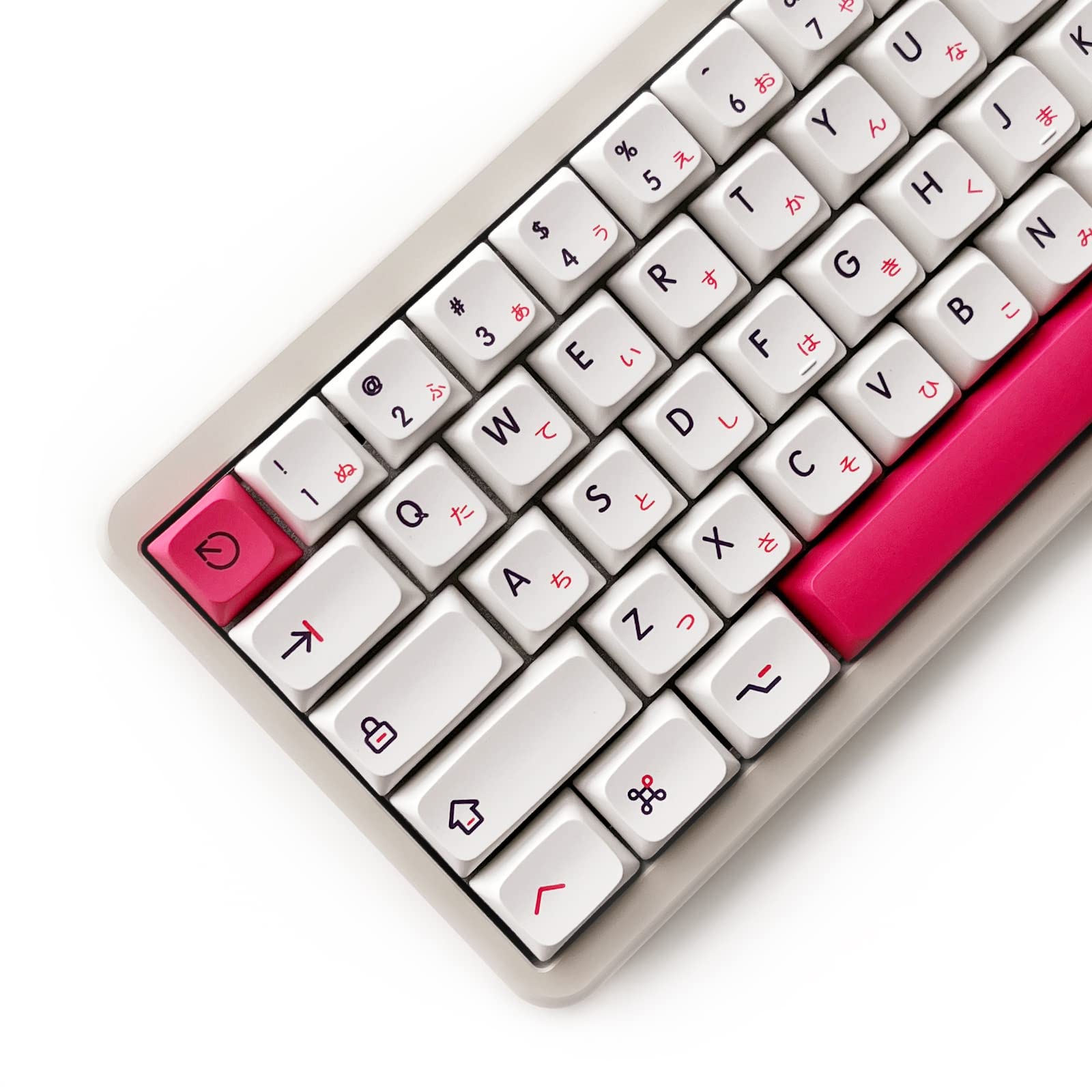 XDK Custom Keycaps 126 Keys(PBT XDA DyeSub) Cute Pink Japanese Keycap