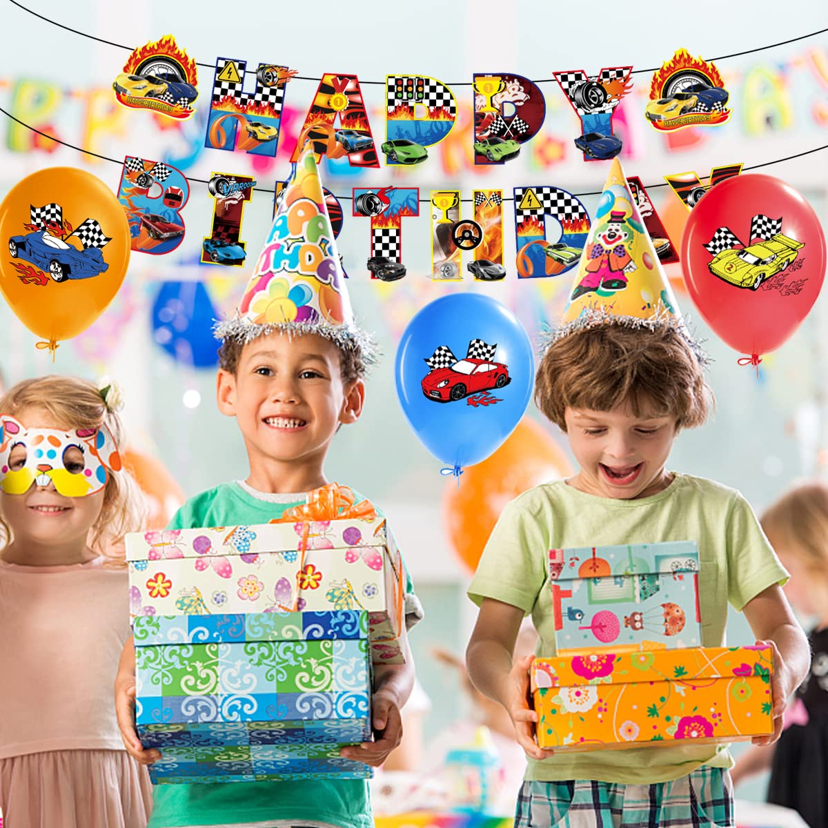 120 Stück Rennwagen-Konfetti – Bunte Tischstreu Für Motto-Party, Geburtstag, Deko