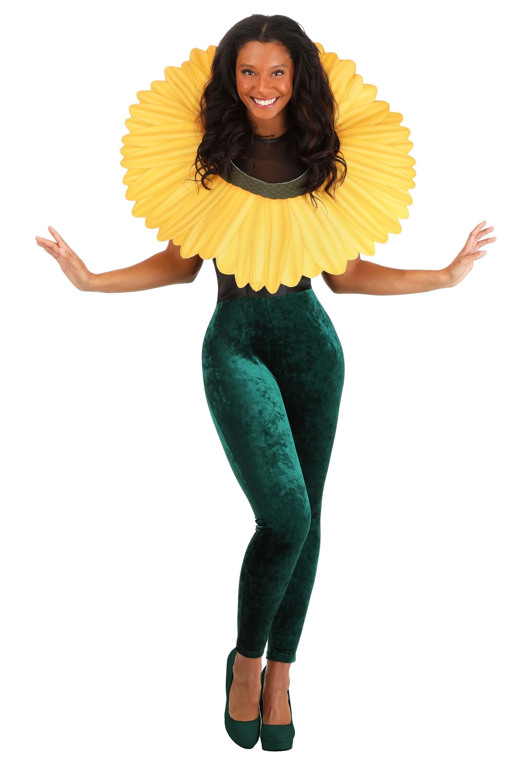 Fun CostumesWomens Beautiful Blooming Flower Costumes | Floral Jumpsuit | Rose, Tuplip, Sunflower, Iris, or Daisy