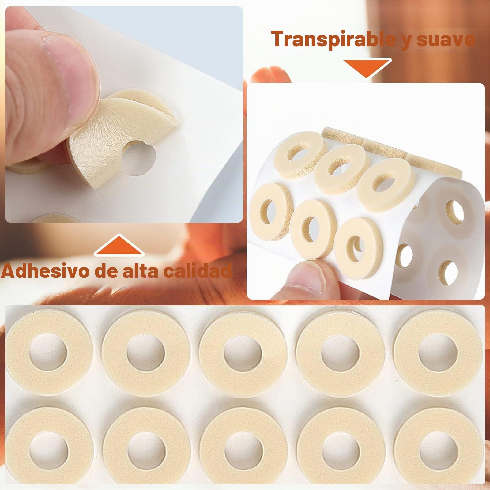 Cojines de Maíz,90 PCS Yeso de Maíz Almohadillas de Maíz Autoadhesivas Pegatina para Zapatos Almohadillas de Callo de Espuma de Látex Suave Antifricción Reducen el Dolor de Pies y Talón