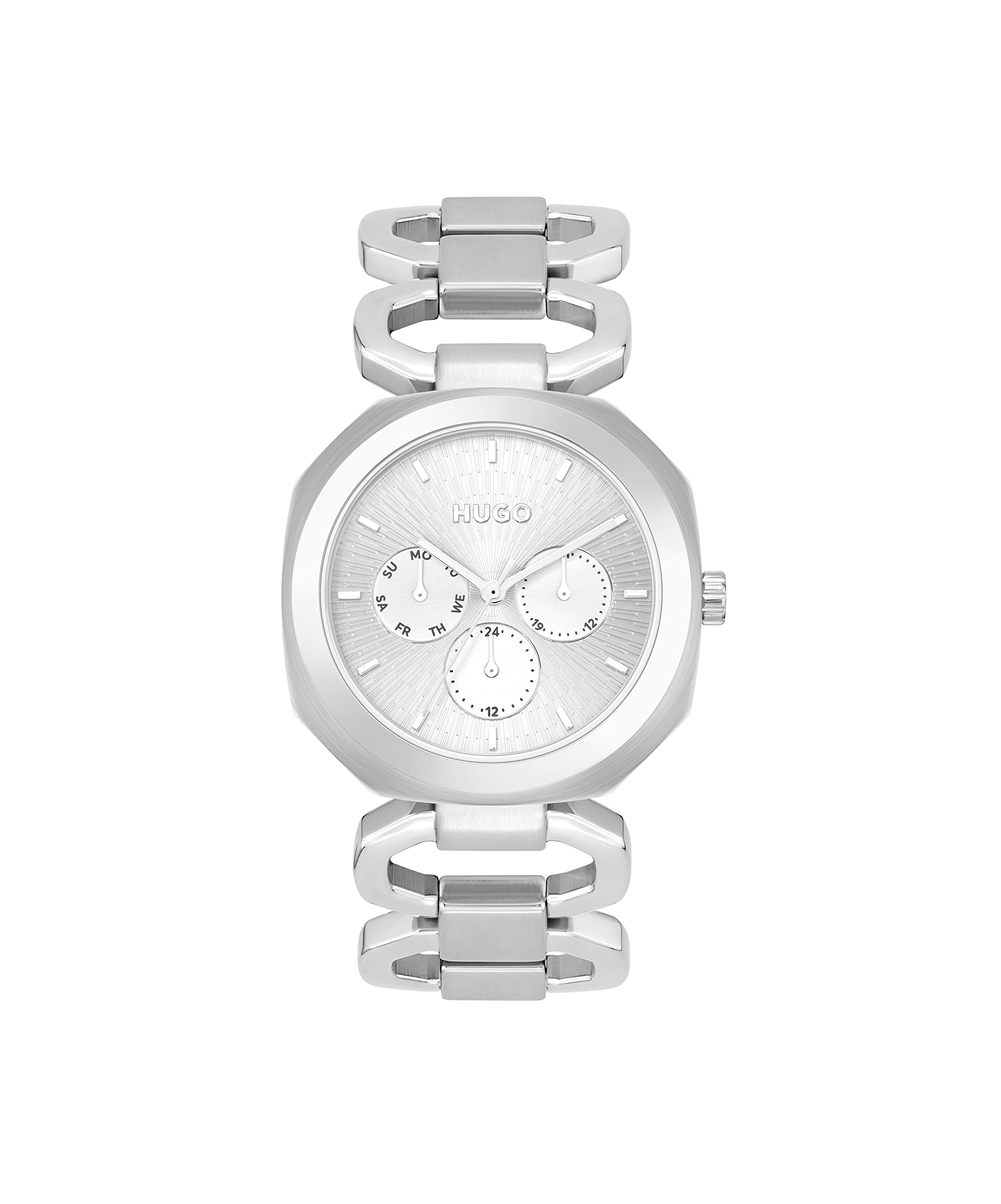 HUGO Analogue Multifunction Quartz Watch for Women with Silver Stainless Steel Bracelet - 1540149