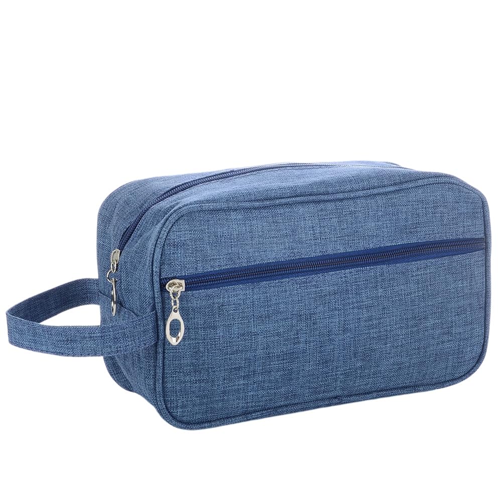 Trawila Travel Toiletry Bag for Women and Men, Makeup bag Organizer for Cosmetics Toiletries Brushes Tools, Foldable, Water-resistant,With Divider and