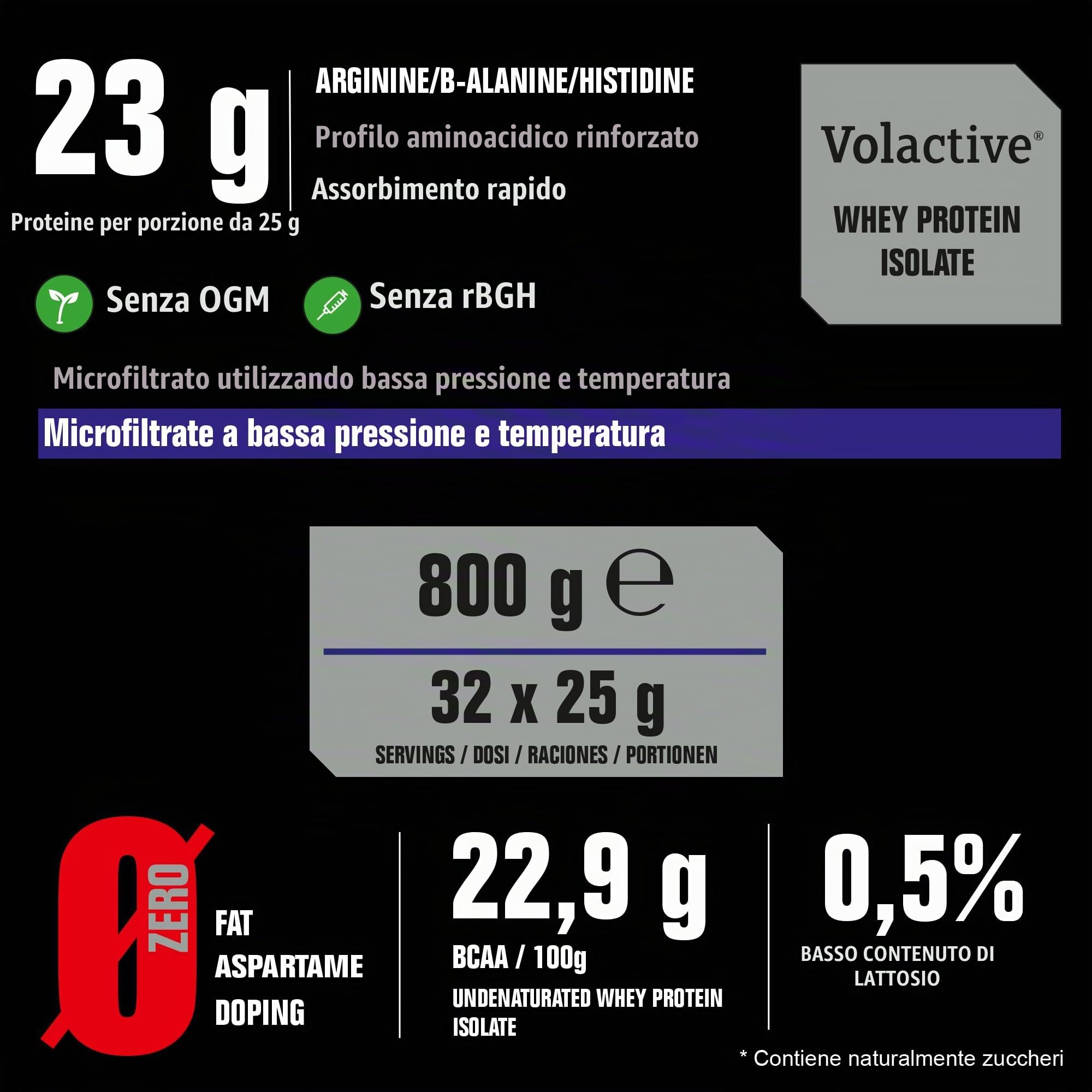 Anderson Proteine in polvere - White Chocolate, 92% proteine, 22.9% BCAA, Volactive, microfiltrate, 0.5% lattosio, zero grassi, zero zuccheri, zero aspartame, doping free - QUANTUM 10.4 REVOLT