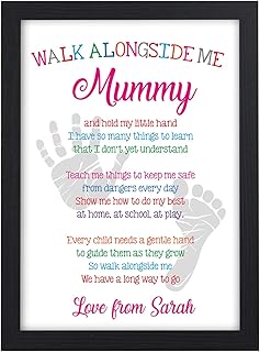 Christmas Gifts for MUM MUMMY MOTHER NANNY NANA GRANNY GRAN Xmas Presents - PERSONALISED with ANY NAME and ANY RECIPIENT - Black or White Framed A5, A4, A3 Prints or 18mm Wooden Blocks