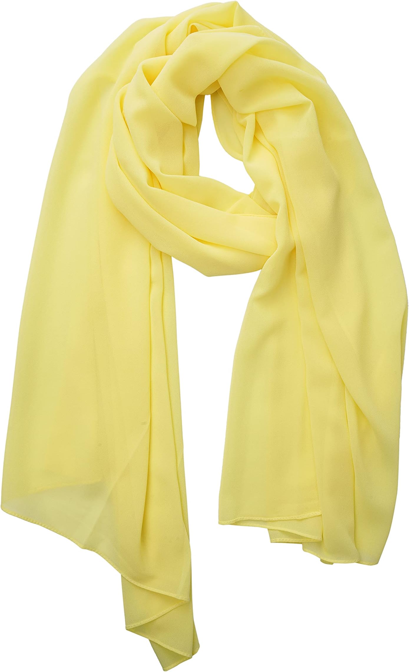 for Women Lightweight Breathable Solid Color Soft Chiffon Long Fashion Scarves Sun-proof Shawls Wrap