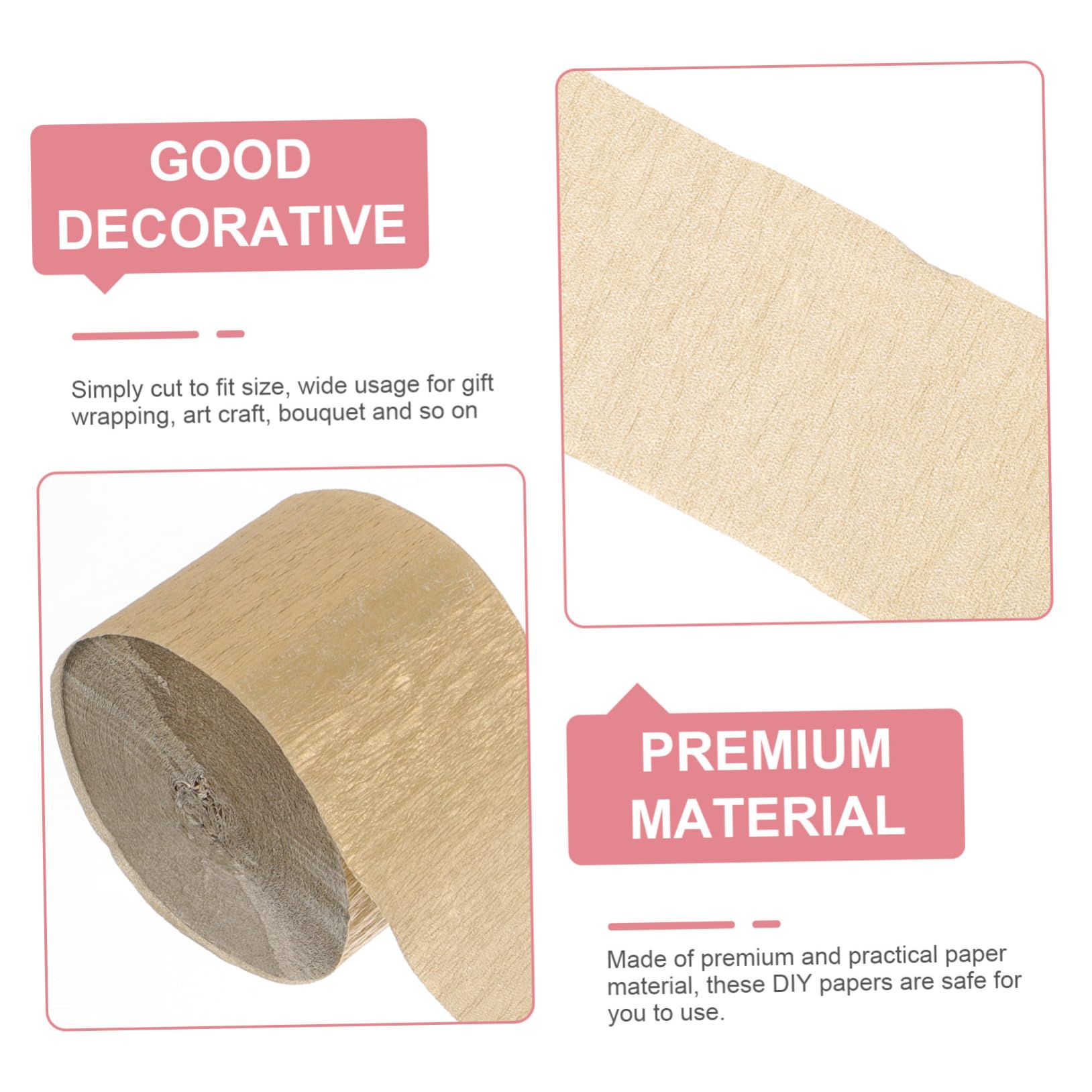 SEWACC 40rouleaux Papier Crépon Décorations De Fête Anniversaire Mariage Accessoires Pour Événements Et Décorations Thématiques