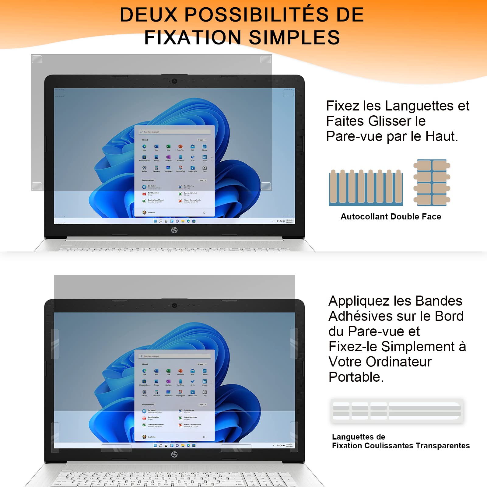 14 Pollici Filtro Privacy 16:10, Filtri Schermo per Computer Portatile Compatibile con HP/Dell/Acer/Lenovo/Thinkpad/Samsung/ASUS/Sony, Rimovibile Anti-Luce Blu Protezione Schermo PC 16:10